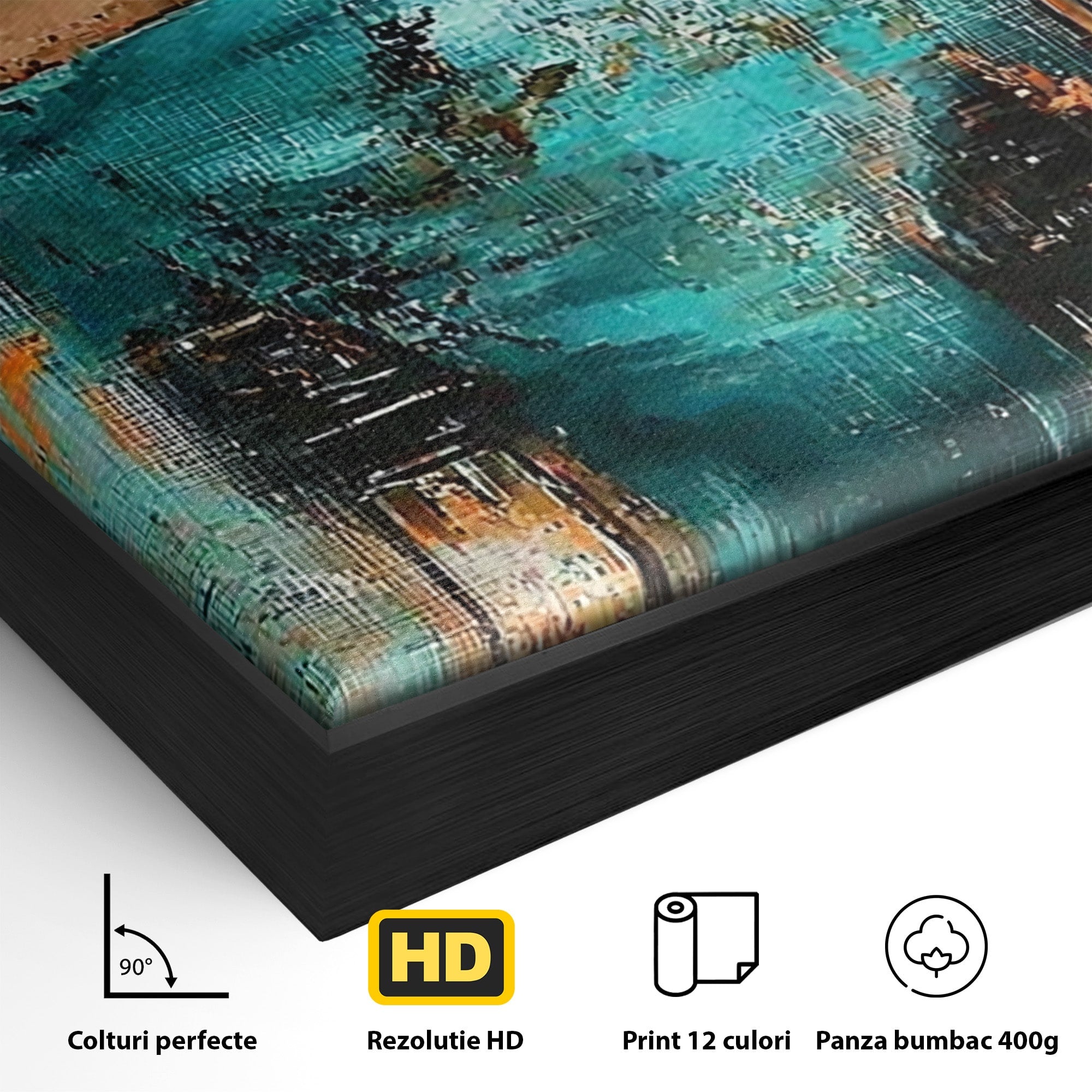 Tablou Canvas Premium LuxCanva® PI1048, Privire Misterioasa, Ochi, Frumusete, Portret, Mister, Lanterna, Living, Culori Vibrante
