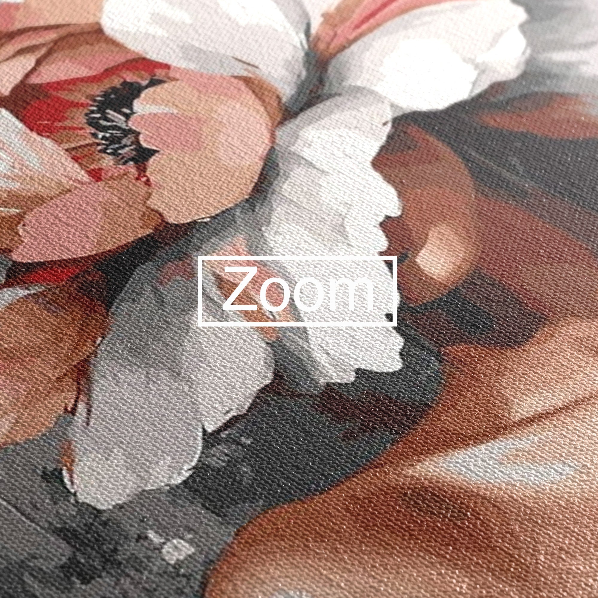 Tablou Canvas Premium LuxCanva® PI1049, Femeie Cu Floare, Femeie, Floare, Portret, Arta Abstracta, Dormitor, Culori Vibrante
