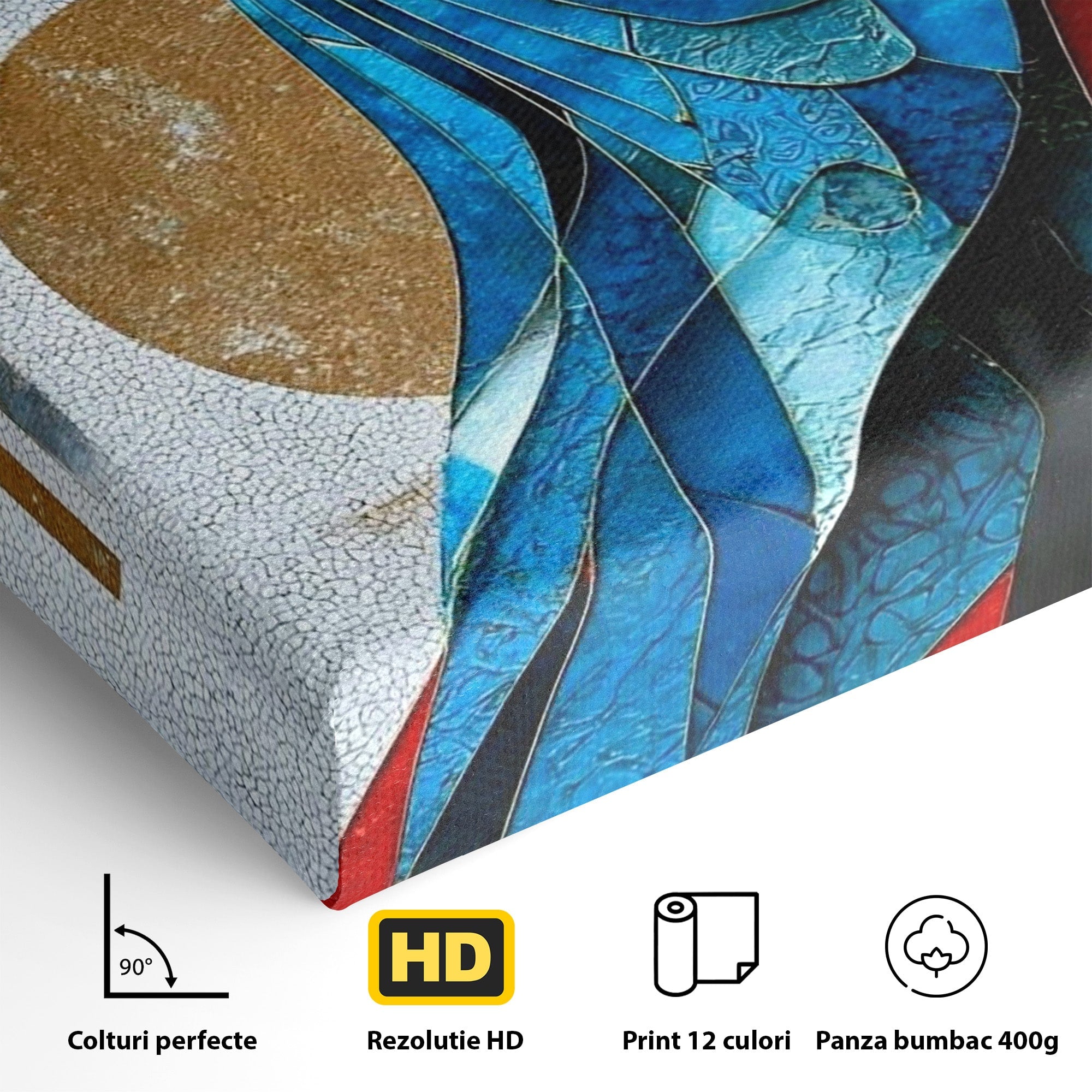 Tablou Canvas Premium LuxCanva® PI1057, Dansatoare Eleganta, Rochie, Eleganta, Arta, Colorat, Silhouette, Living, Culori Vibrante