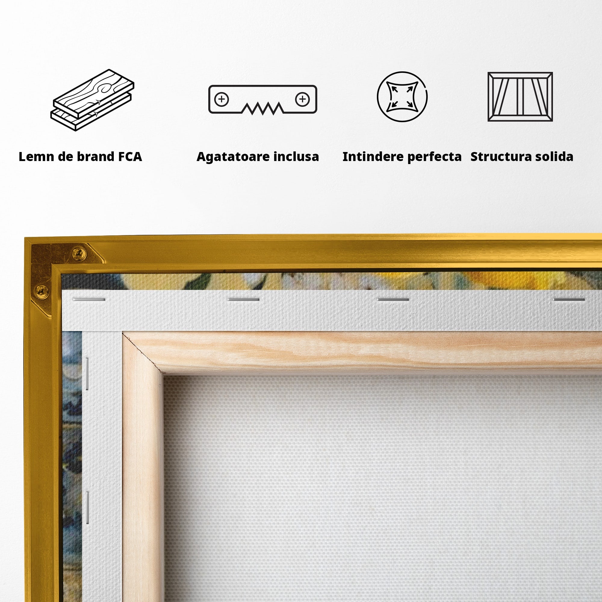Tablou Canvas Premium LuxCanva® PI1062, Lamai In Bol Decorativ, Acru, Natura Statica, Vaza, Fructe, Bucatarie, Culori Vibrante