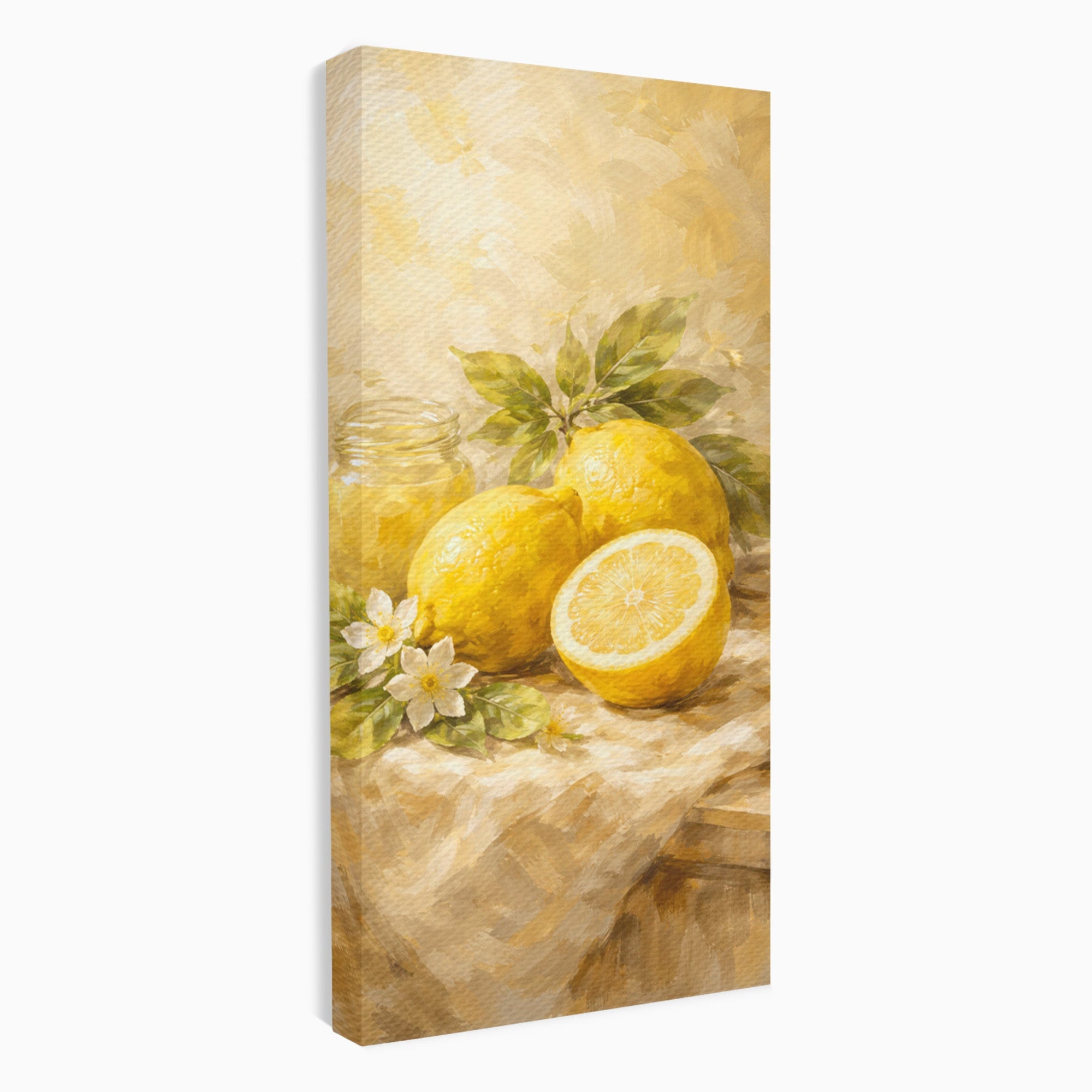 Tablou Canvas Premium LuxCanva® PI1064, Lamai Si Flori, Lamai, Flori, Natura, Bucatarie, Clasic, Culori Vibrante