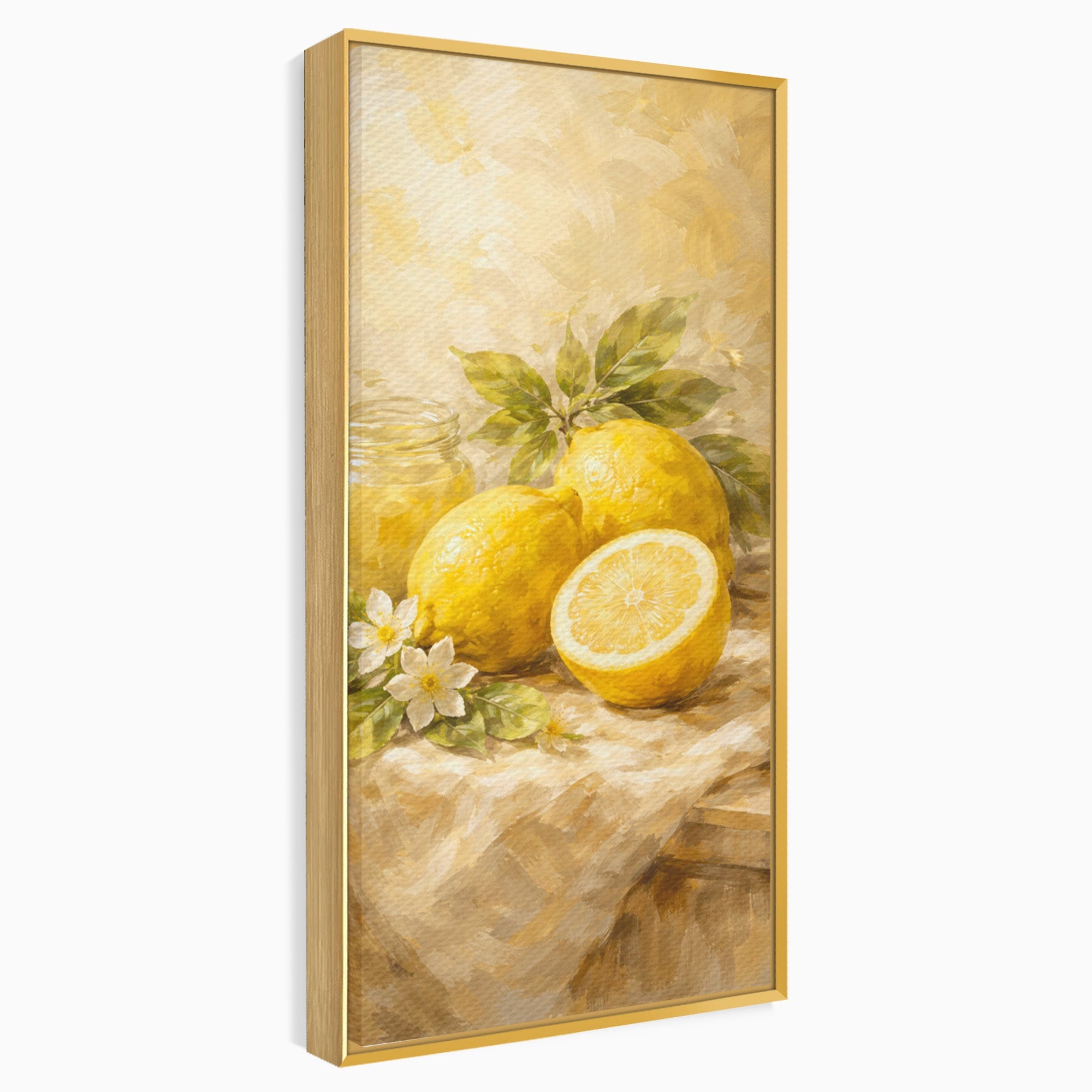 Tablou Canvas Premium LuxCanva® PI1064, Lamai Si Flori, Lamai, Flori, Natura, Bucatarie, Clasic, Culori Vibrante