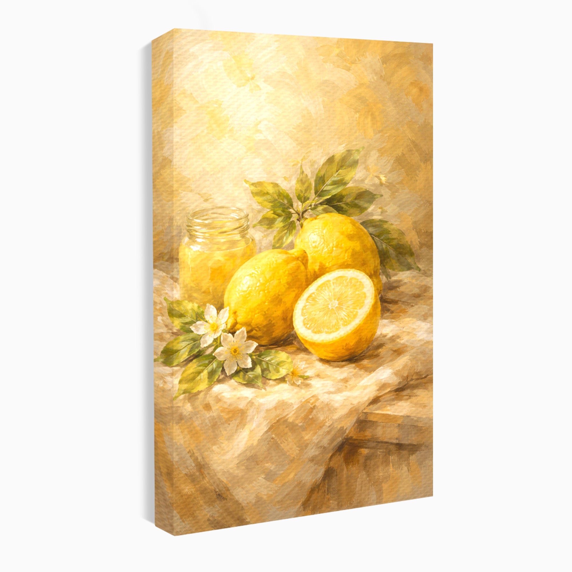 Tablou Canvas Premium LuxCanva® PI1064, Lamai Si Flori, Lamai, Flori, Natura, Bucatarie, Clasic, Culori Vibrante