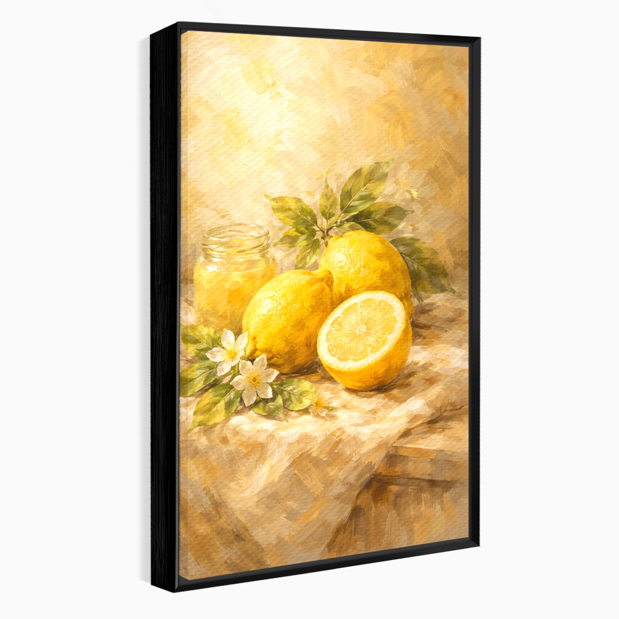 Tablou Canvas Premium LuxCanva® PI1064, Lamai Si Flori, Lamai, Flori, Natura, Bucatarie, Clasic, Culori Vibrante