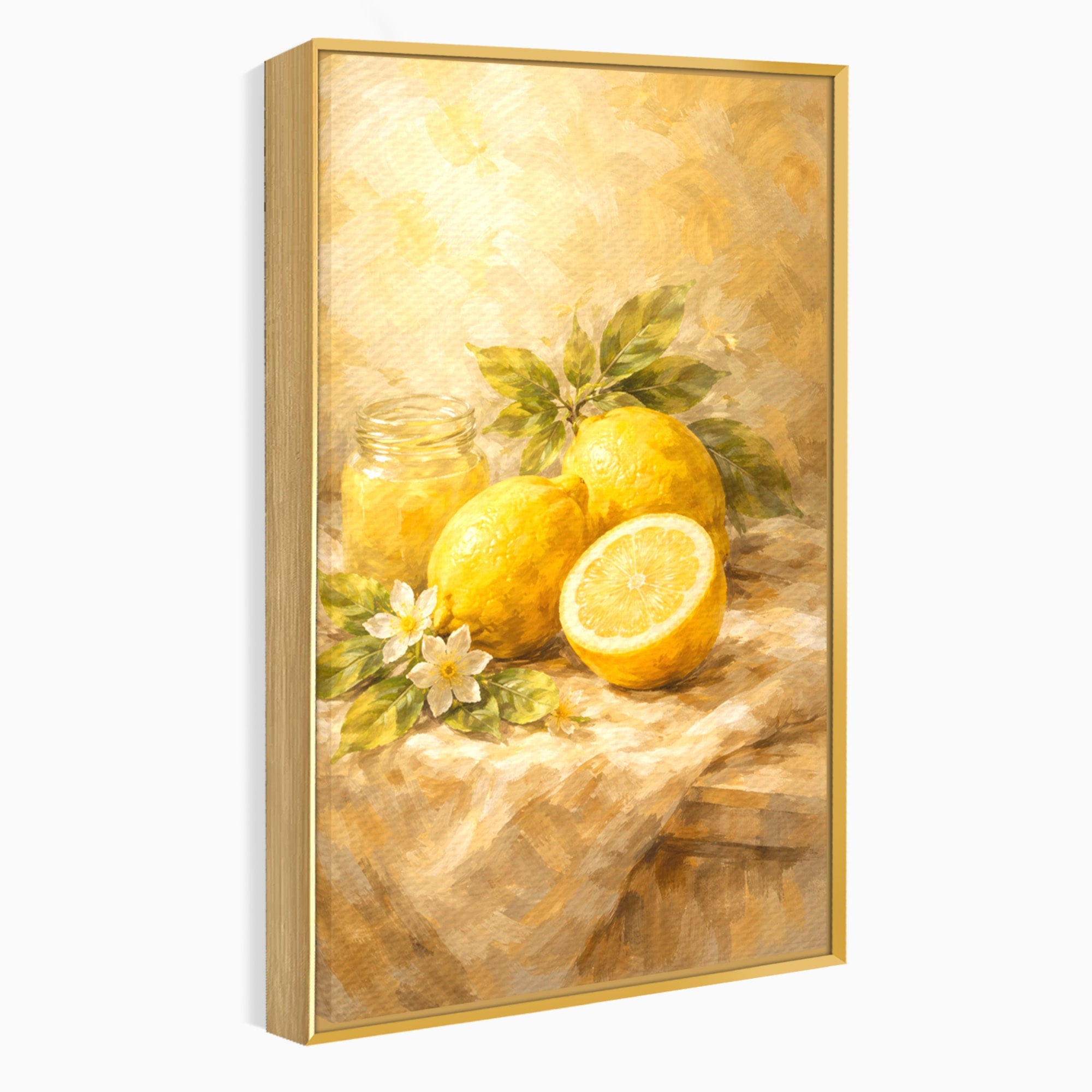 Tablou Canvas Premium LuxCanva® PI1064, Lamai Si Flori, Lamai, Flori, Natura, Bucatarie, Clasic, Culori Vibrante