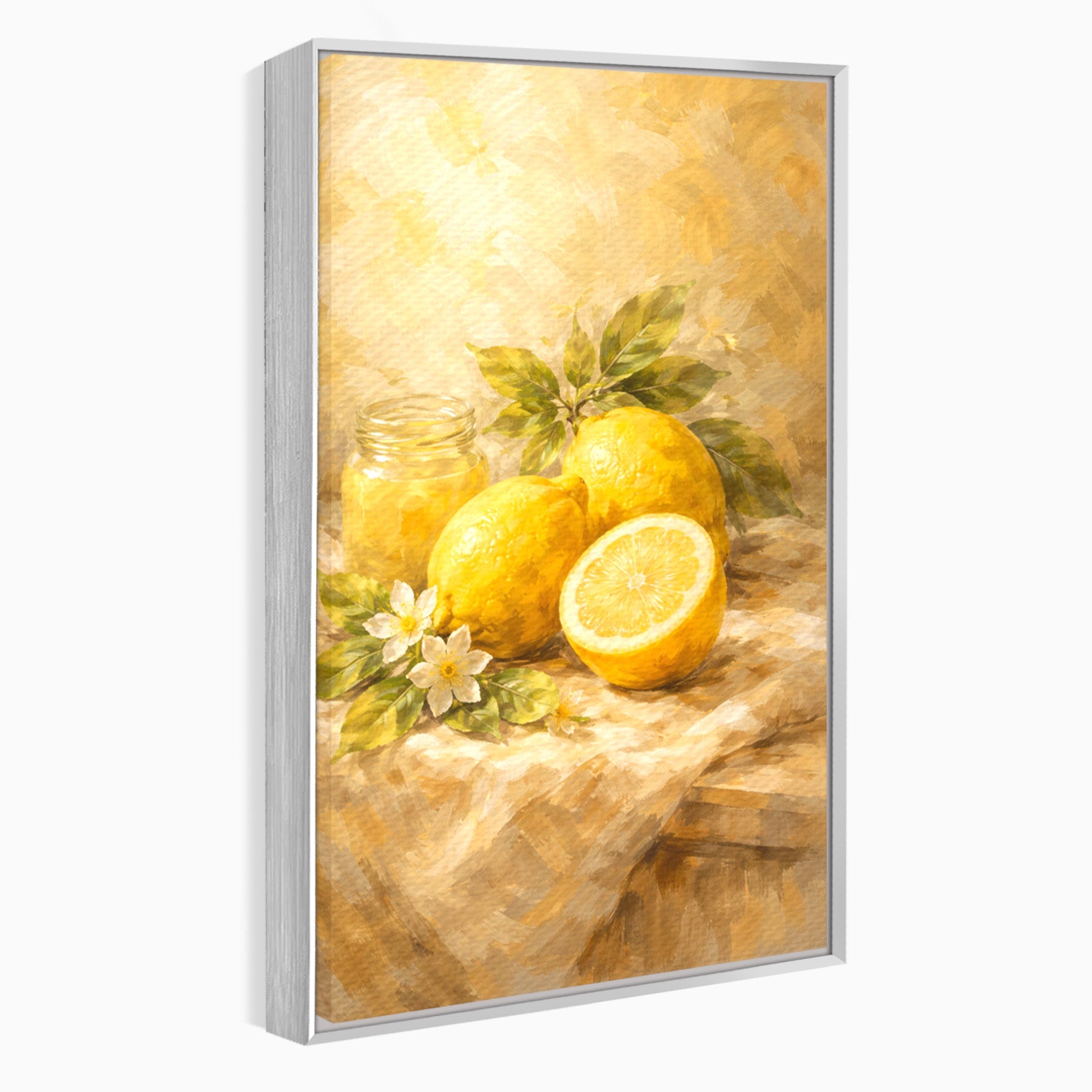 Tablou Canvas Premium LuxCanva® PI1064, Lamai Si Flori, Lamai, Flori, Natura, Bucatarie, Clasic, Culori Vibrante