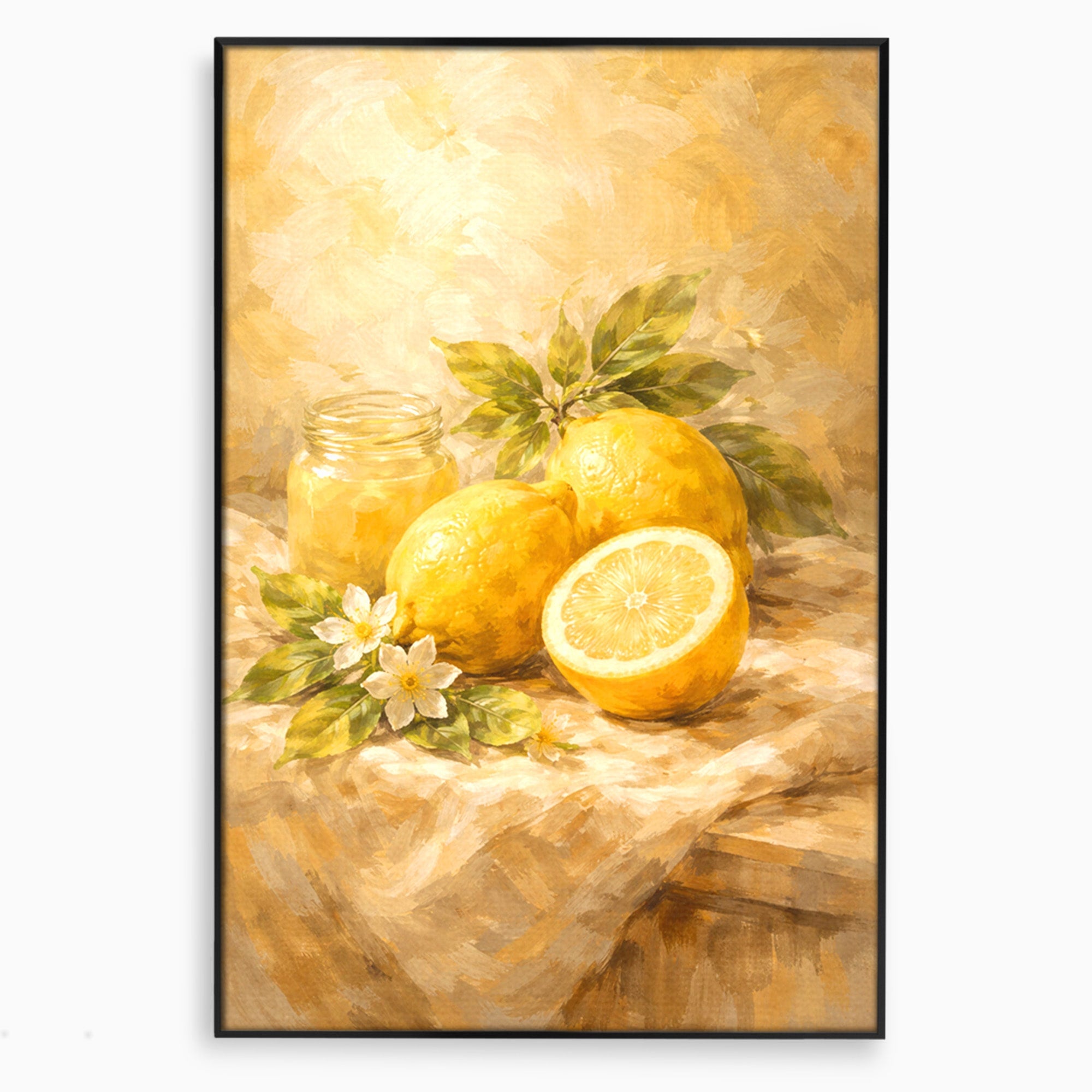 Tablou Canvas Premium LuxCanva® PI1064, Lamai Si Flori, Lamai, Flori, Natura, Bucatarie, Clasic, Culori Vibrante