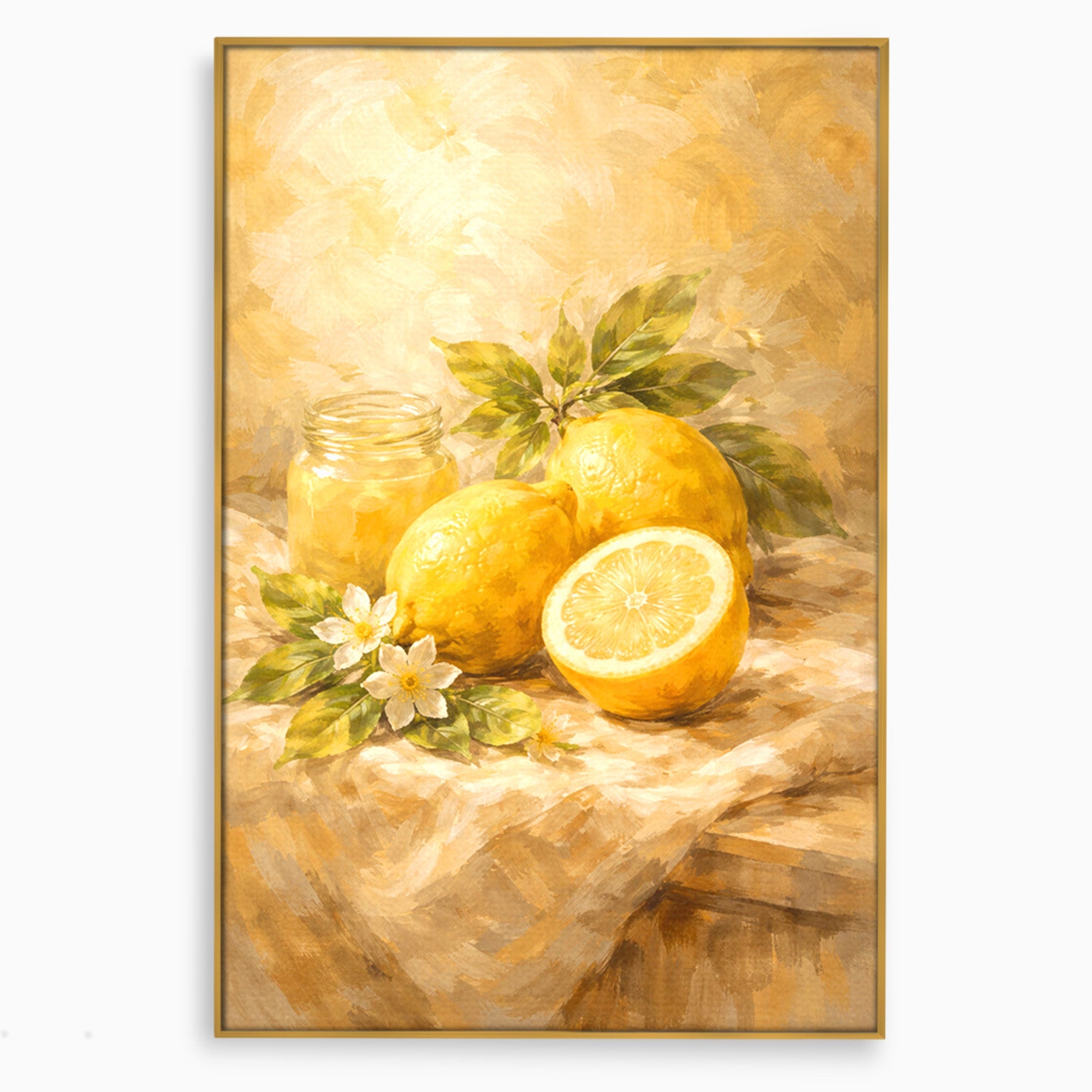Tablou Canvas Premium LuxCanva® PI1064, Lamai Si Flori, Lamai, Flori, Natura, Bucatarie, Clasic, Culori Vibrante