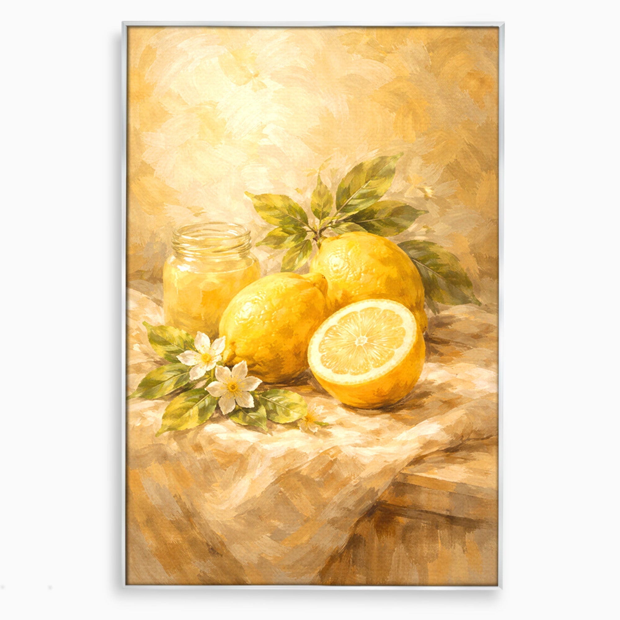 Tablou Canvas Premium LuxCanva® PI1064, Lamai Si Flori, Lamai, Flori, Natura, Bucatarie, Clasic, Culori Vibrante