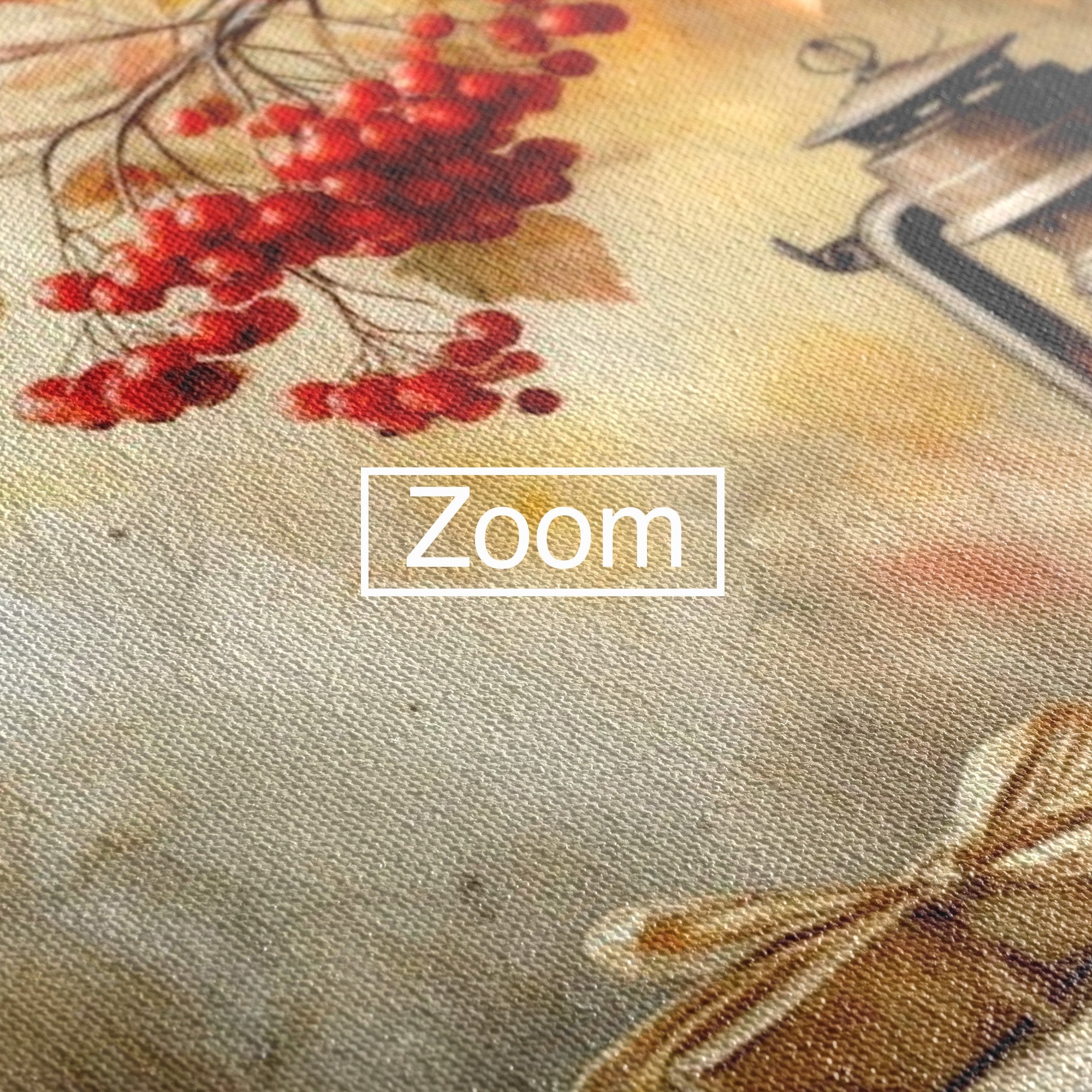 Tablou Canvas Premium LuxCanva® PI1068, Lanterna De Toamna, Lanterna, Toamna, Frunze, Decor, Living, Natura, Culori Vibrante
