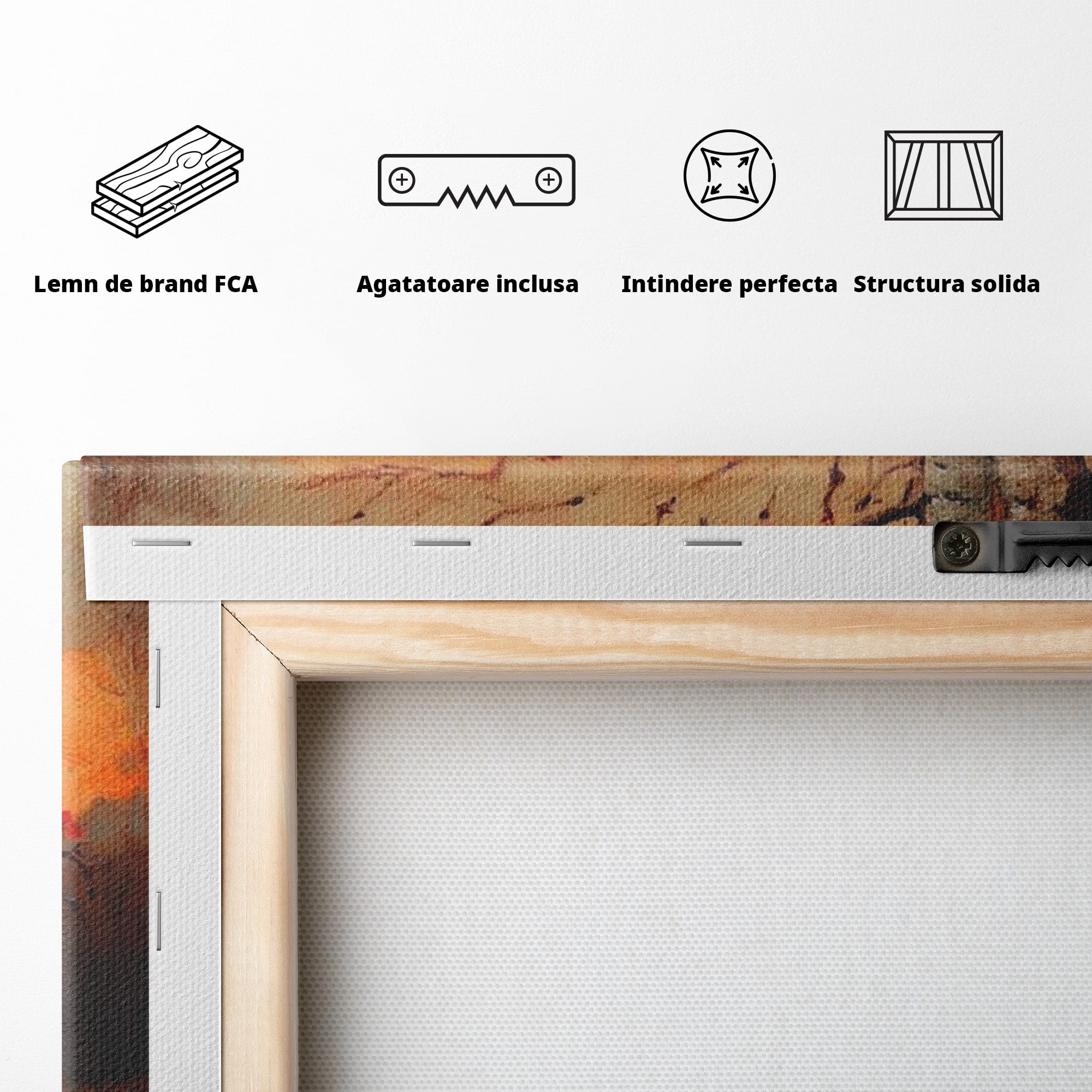 Tablou Canvas Premium LuxCanva® PI1070, Apus De Toamna, Anotimp, Toamna, Peisaj, Natura, Living, Culori Vibrante