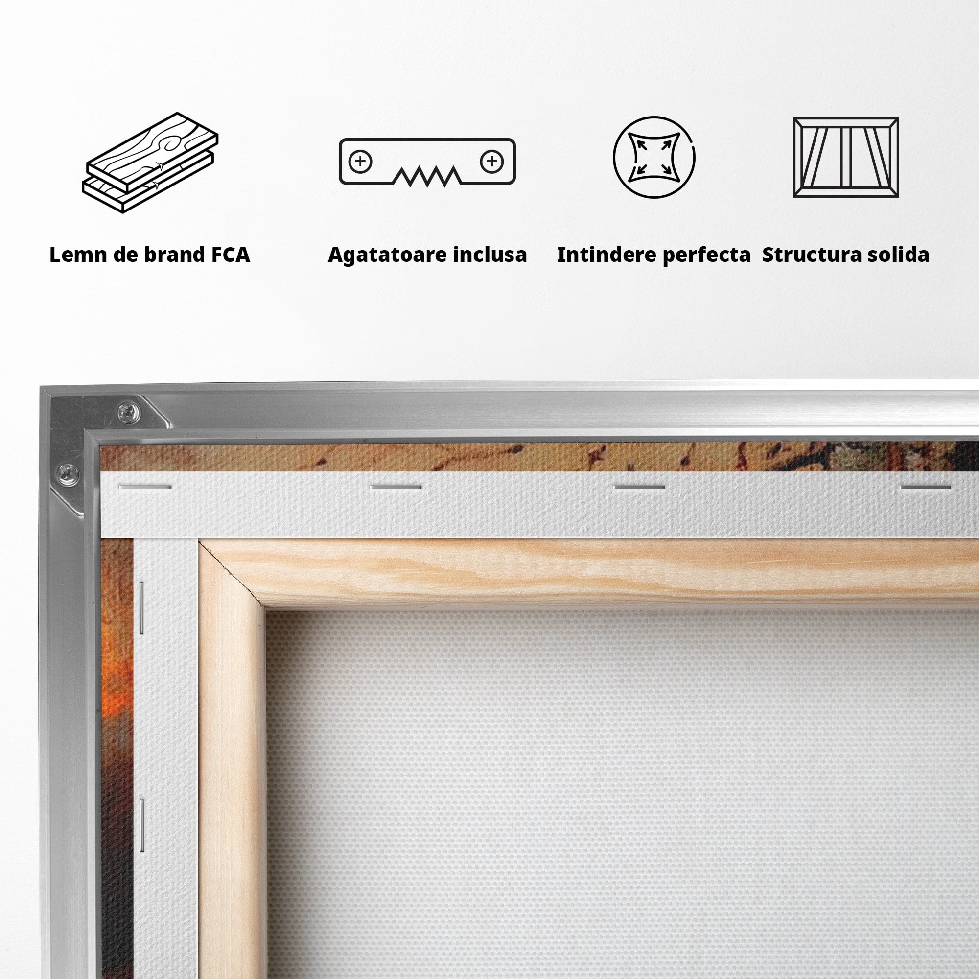 Tablou Canvas Premium LuxCanva® PI1070, Apus De Toamna, Anotimp, Toamna, Peisaj, Natura, Living, Culori Vibrante