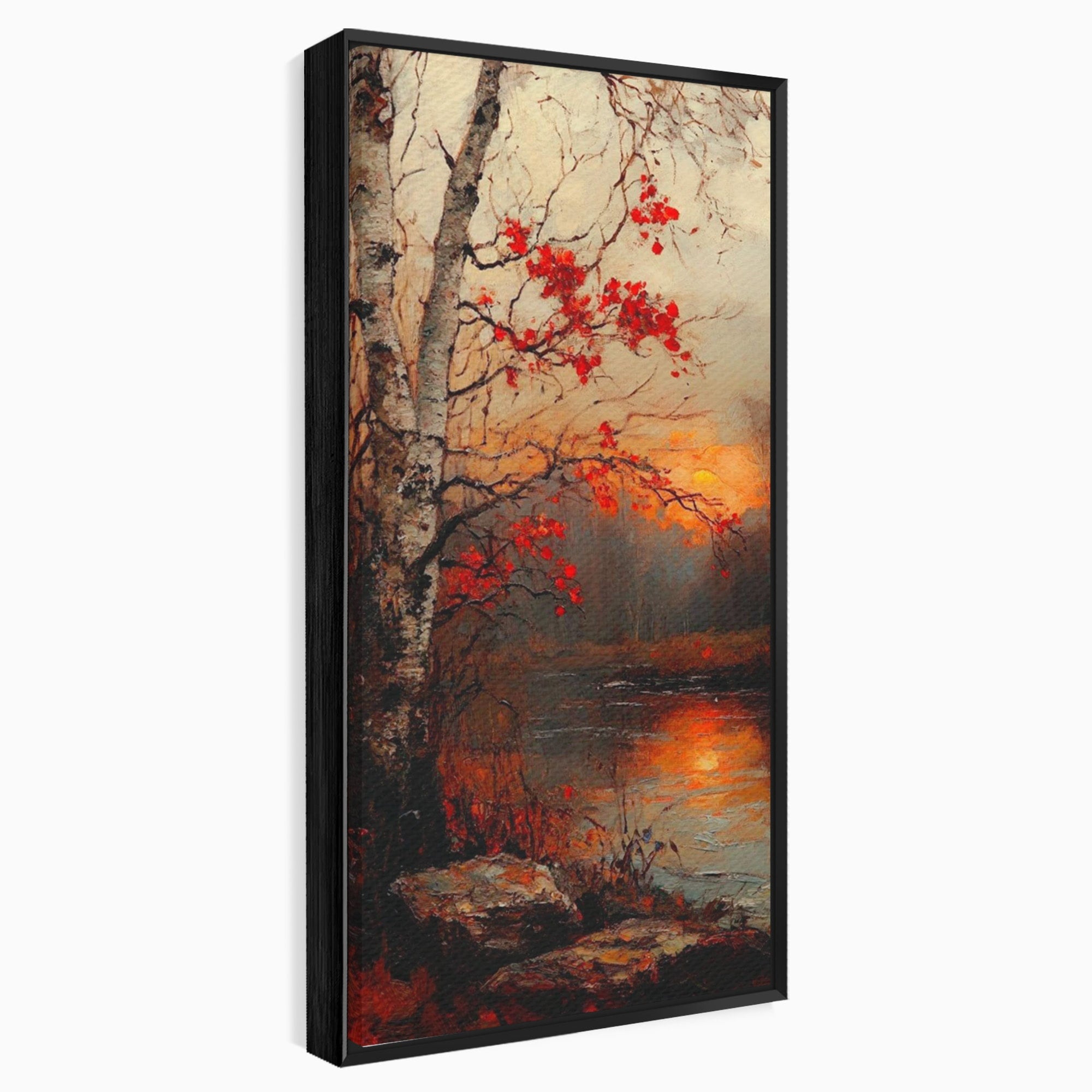 Tablou Canvas Premium LuxCanva® PI1070, Apus De Toamna, Anotimp, Toamna, Peisaj, Natura, Living, Culori Vibrante