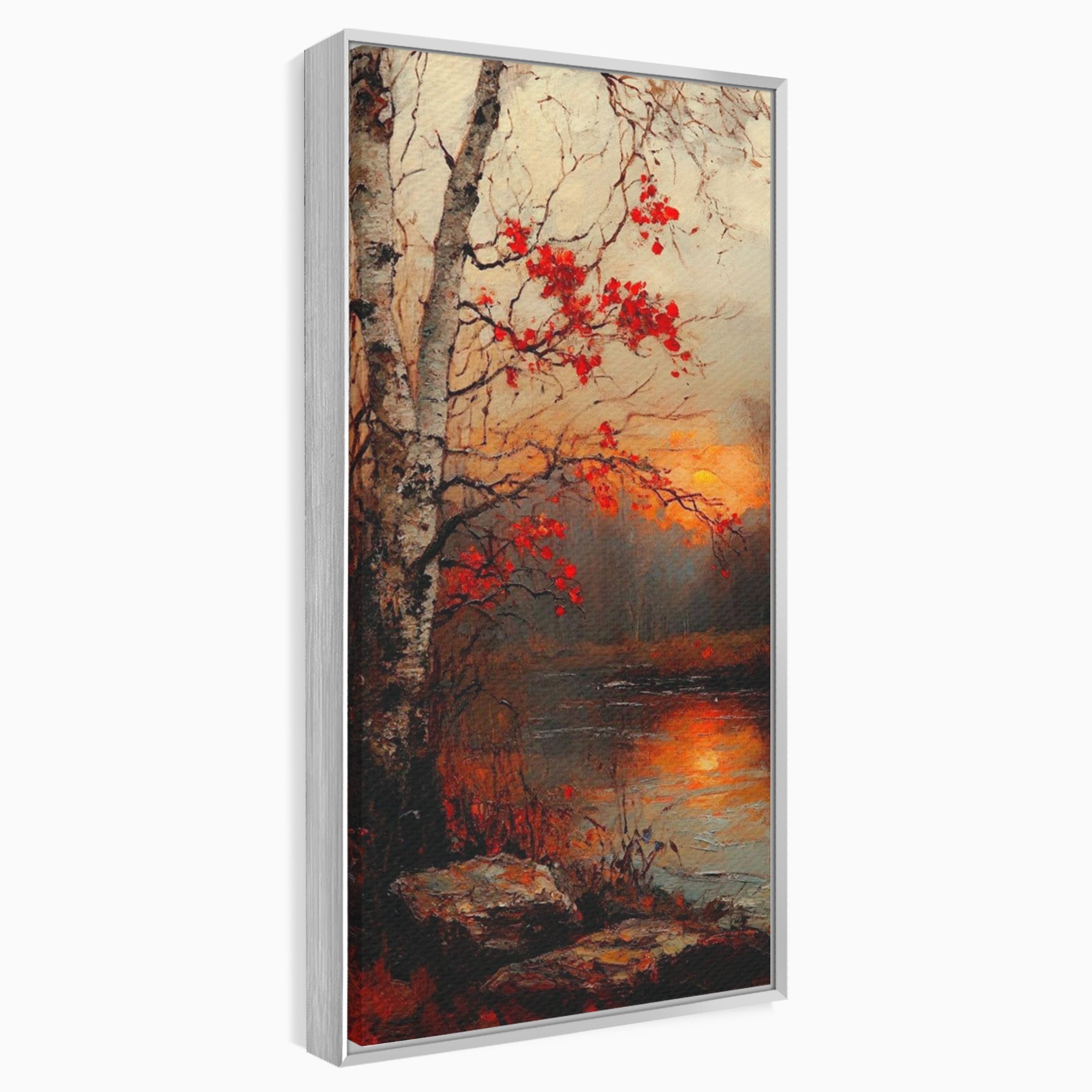 Tablou Canvas Premium LuxCanva® PI1070, Apus De Toamna, Anotimp, Toamna, Peisaj, Natura, Living, Culori Vibrante
