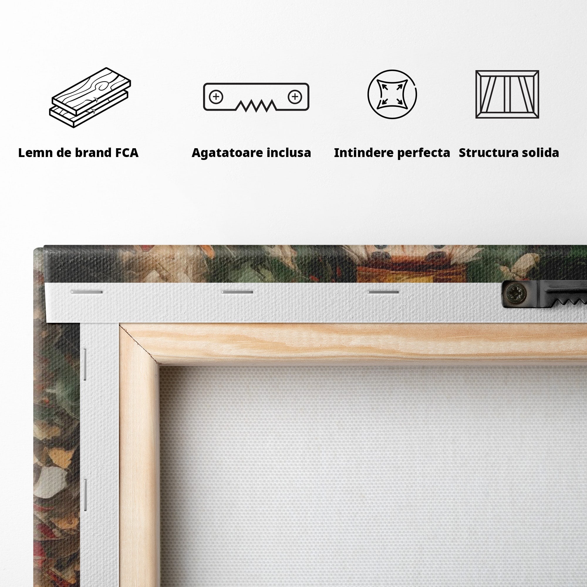 Tablou Canvas Premium LuxCanva® PI1075, Spargator De Nuci Festiv, Craciun, Soldat, Decoratiuni, Traditie, Living, Culori Vibrante