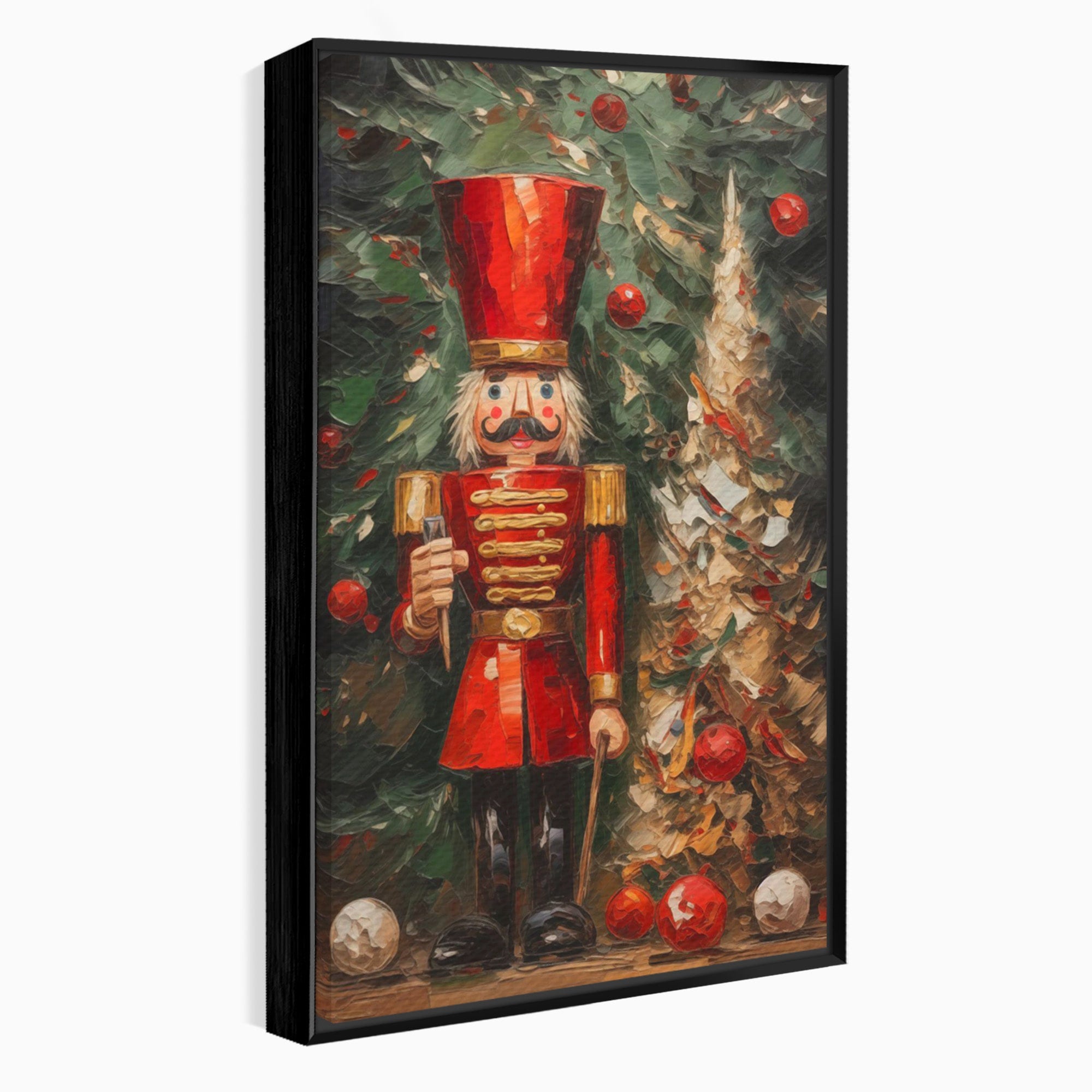 Tablou Canvas Premium LuxCanva® PI1075, Spargator De Nuci Festiv, Craciun, Soldat, Decoratiuni, Traditie, Living, Culori Vibrante