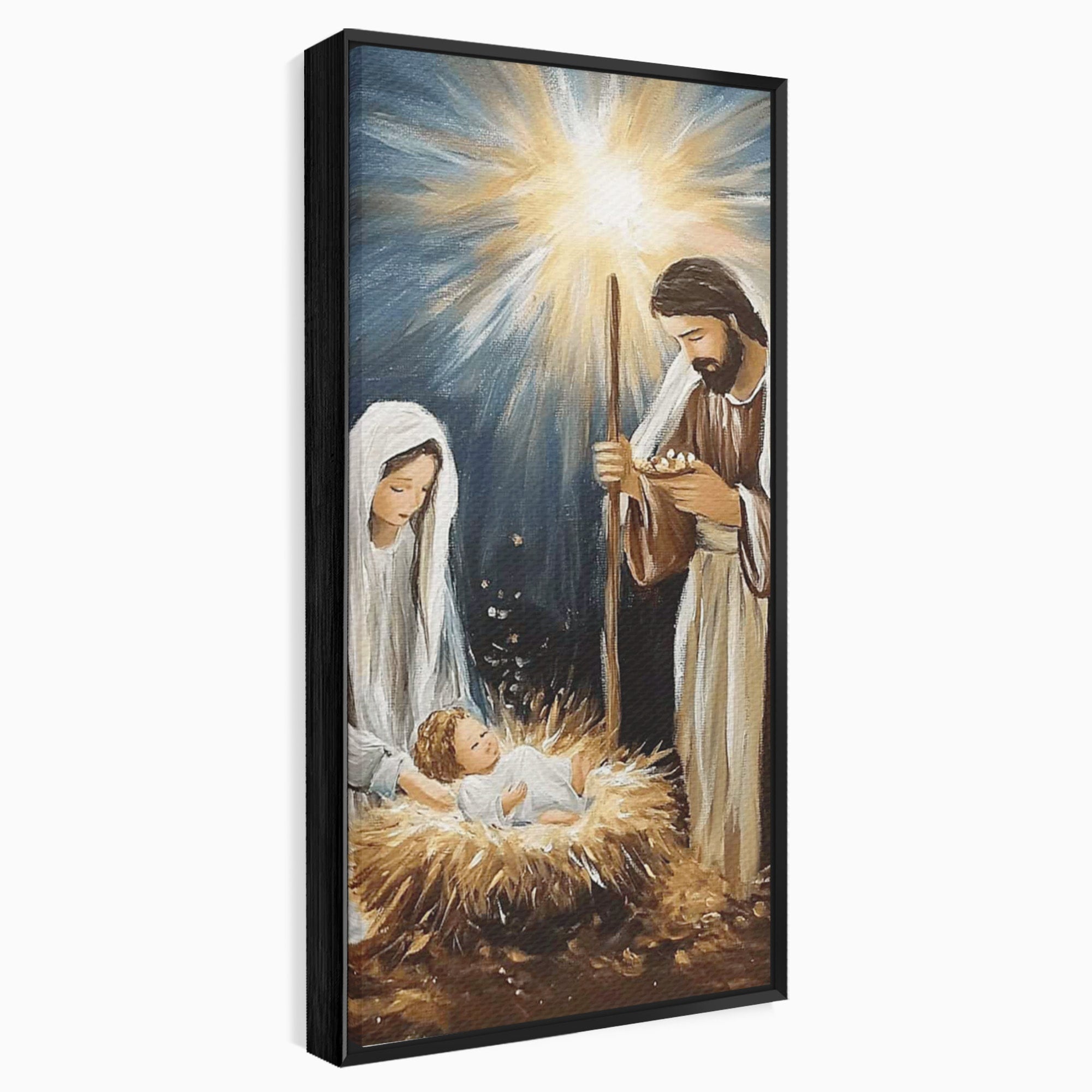 Tablou Canvas Premium LuxCanva® PI1078, Nasterea Domnului, Religie, Craciun, Familie, Spiritualitate, Dormitor, Culori Vibrante