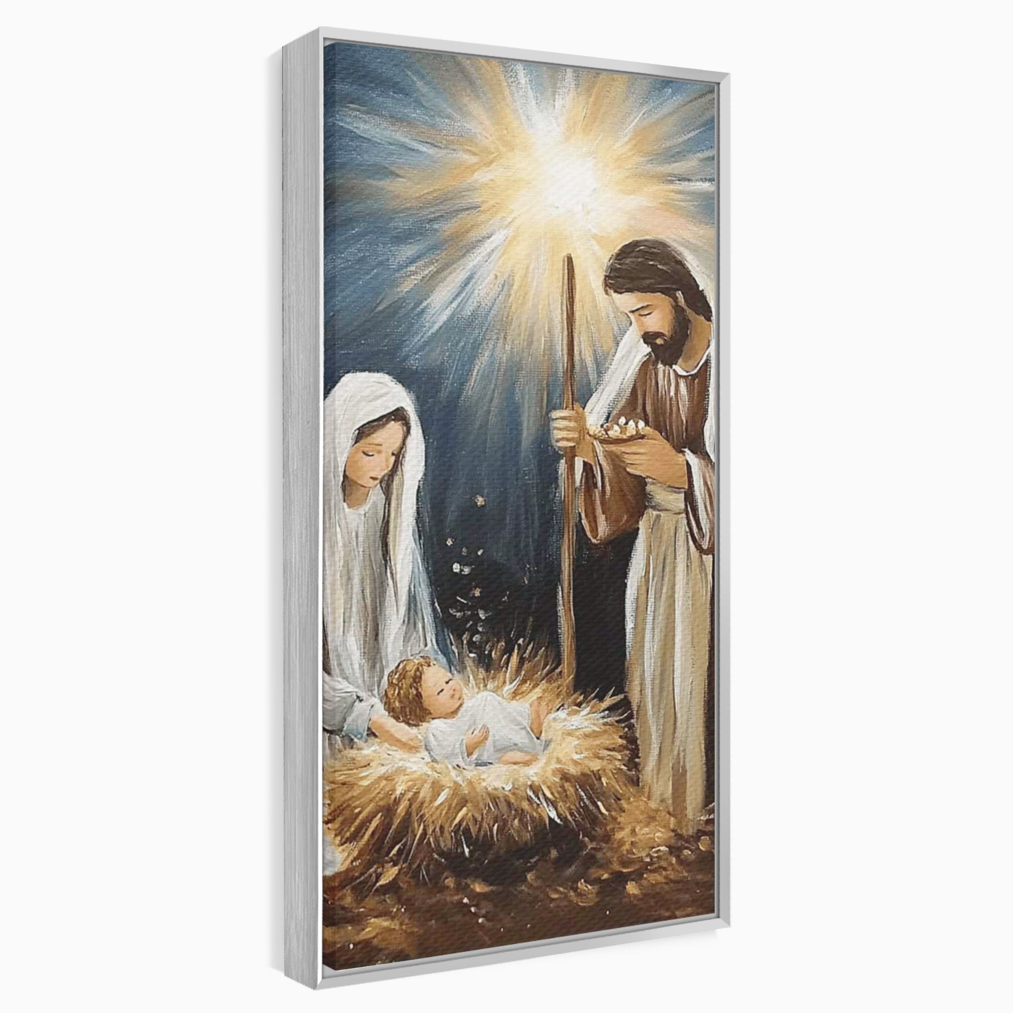 Tablou Canvas Premium LuxCanva® PI1078, Nasterea Domnului, Religie, Craciun, Familie, Spiritualitate, Dormitor, Culori Vibrante