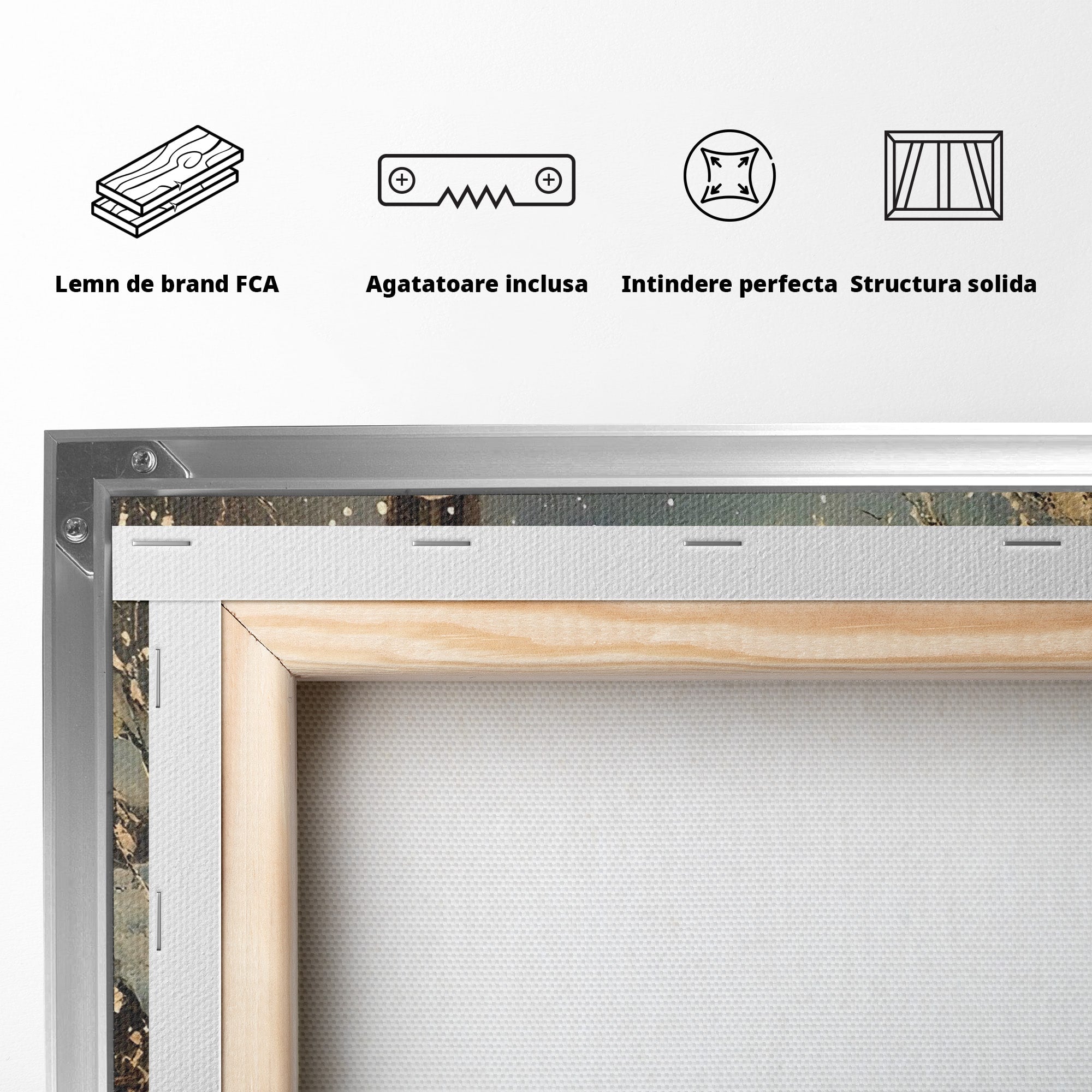 Tablou Canvas Premium LuxCanva® PI1085, Om De Zapada Vesel, Omat, Casa, Peisaj, Noapte, Living, Dormitor, Culori Vibrante
