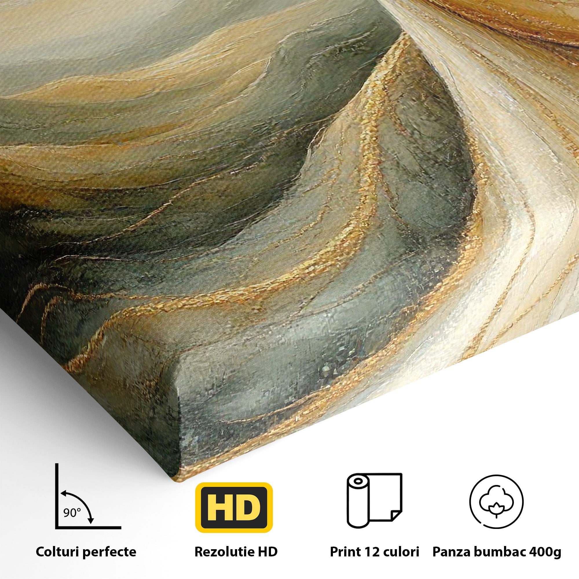 Tablou Canvas Premium LuxCanva® PI1096, Fata Si Soarele, Apus, Peisaj, Soare, Visator, Dormitor, Culori Vibrante
