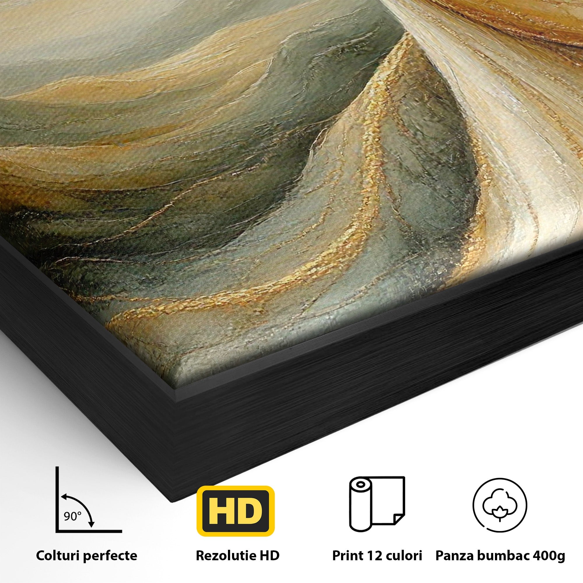 Tablou Canvas Premium LuxCanva® PI1096, Fata Si Soarele, Apus, Peisaj, Soare, Visator, Dormitor, Culori Vibrante