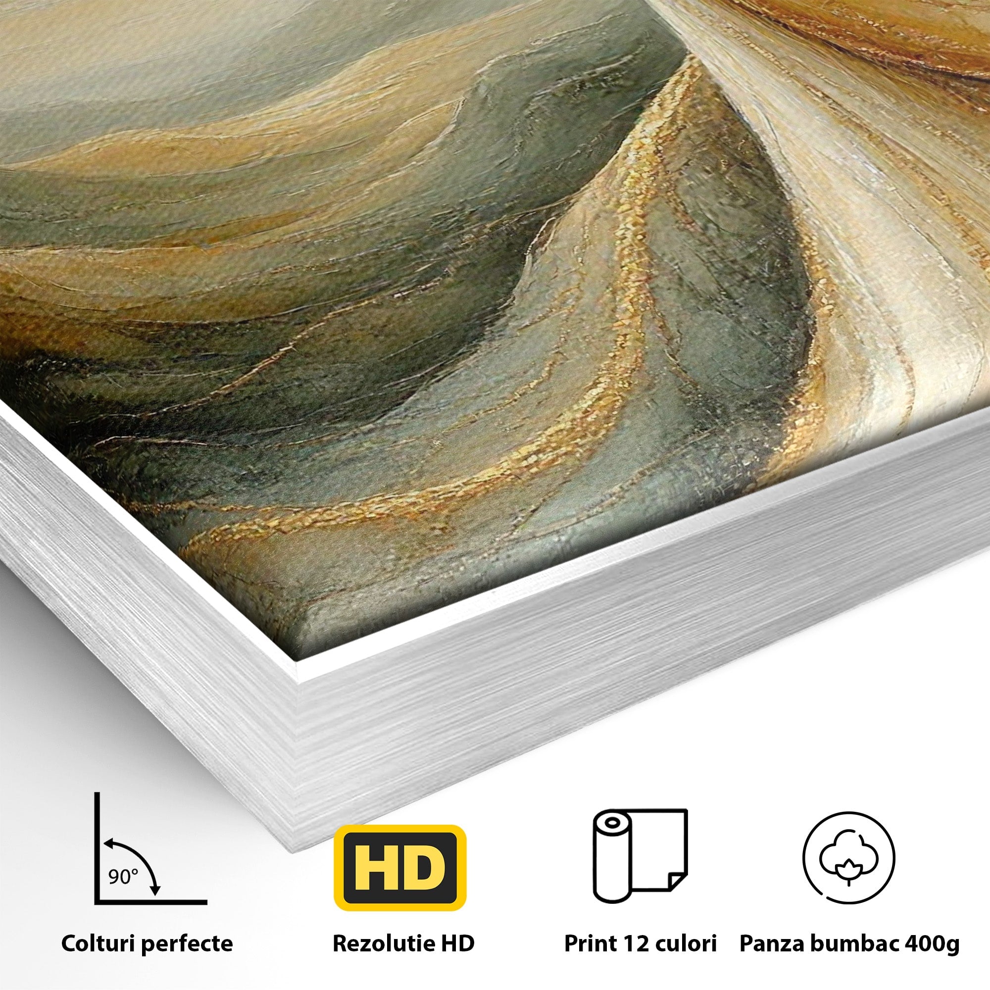 Tablou Canvas Premium LuxCanva® PI1096, Fata Si Soarele, Apus, Peisaj, Soare, Visator, Dormitor, Culori Vibrante