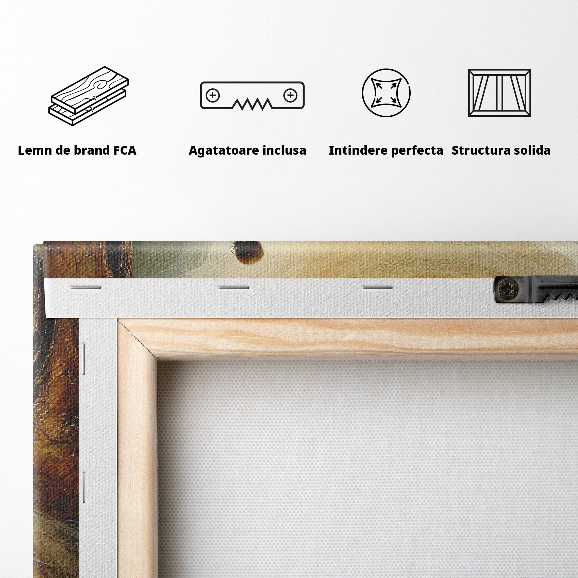 Tablou Canvas Premium LuxCanva® PI1096, Fata Si Soarele, Apus, Peisaj, Soare, Visator, Dormitor, Culori Vibrante