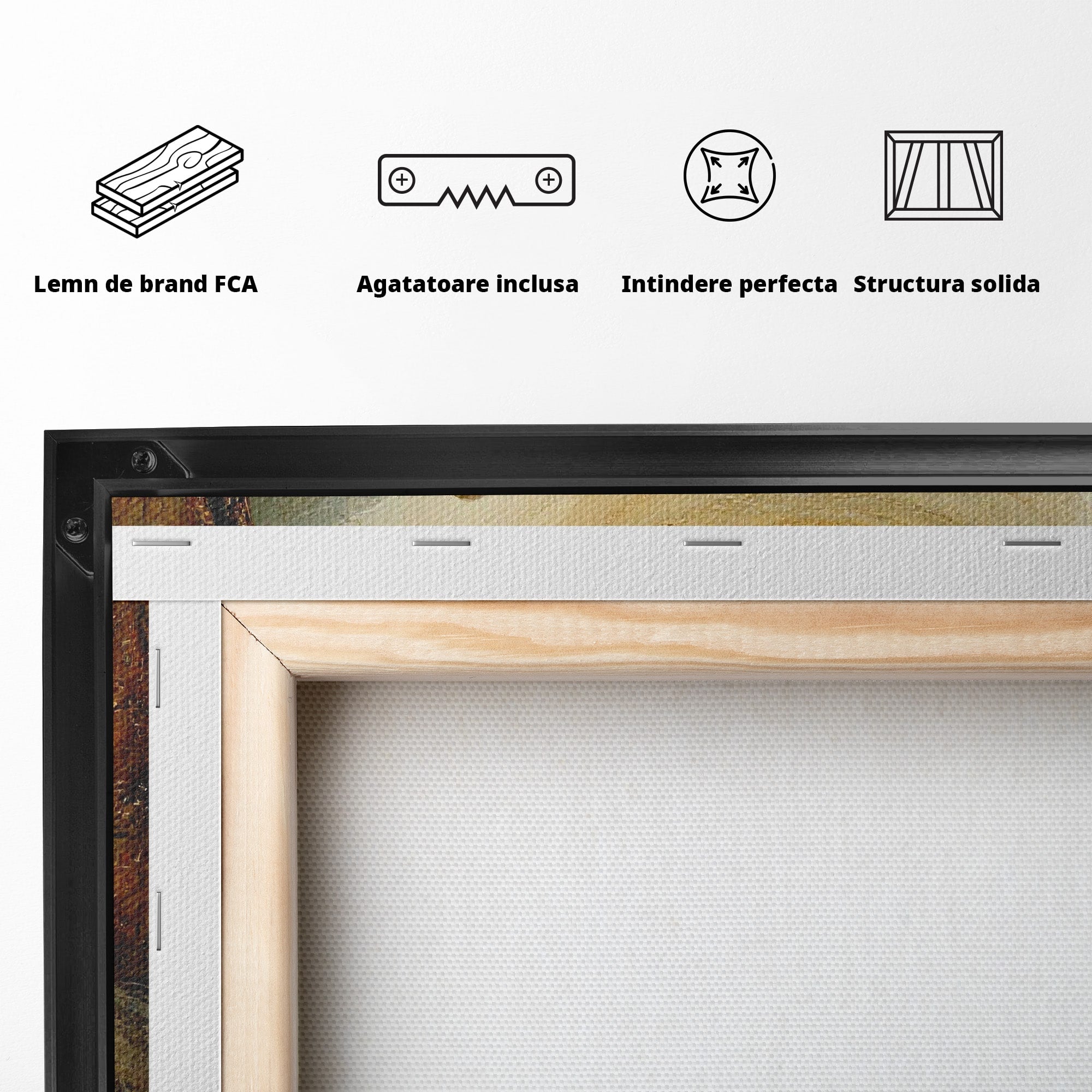 Tablou Canvas Premium LuxCanva® PI1096, Fata Si Soarele, Apus, Peisaj, Soare, Visator, Dormitor, Culori Vibrante