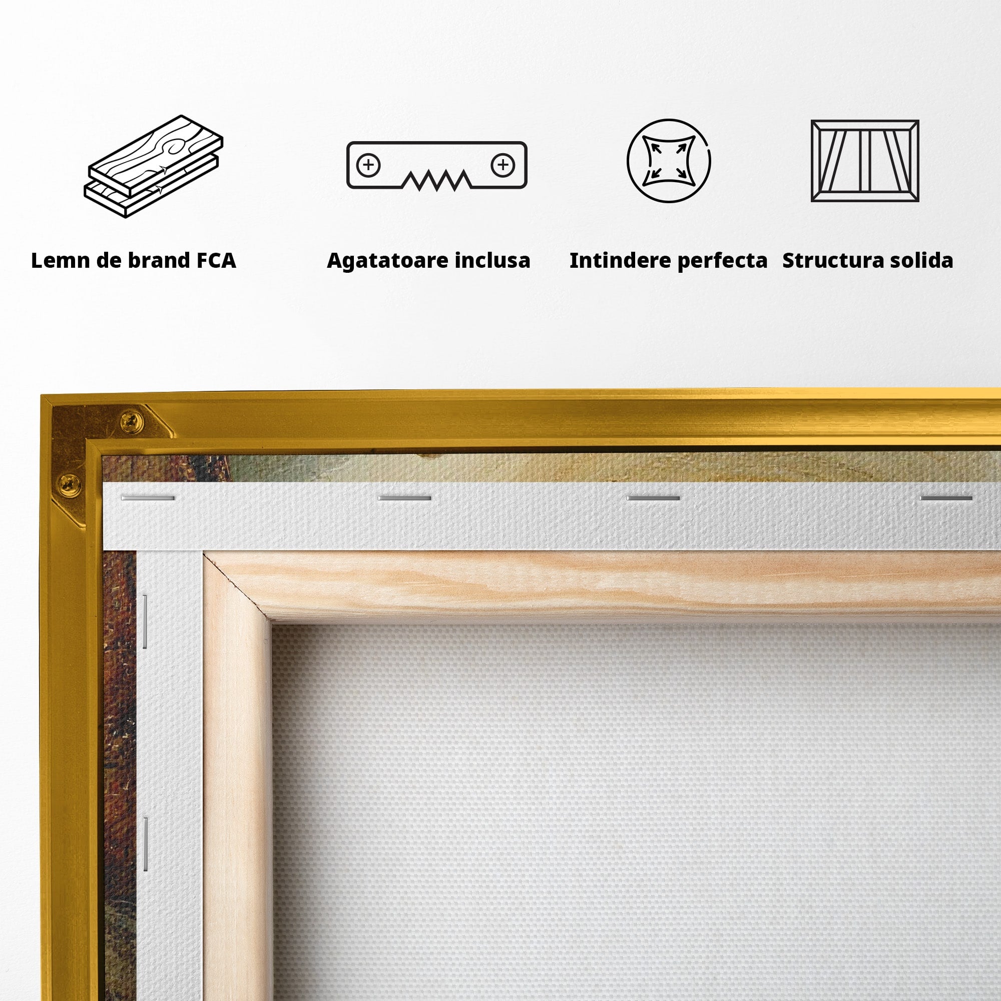 Tablou Canvas Premium LuxCanva® PI1096, Fata Si Soarele, Apus, Peisaj, Soare, Visator, Dormitor, Culori Vibrante