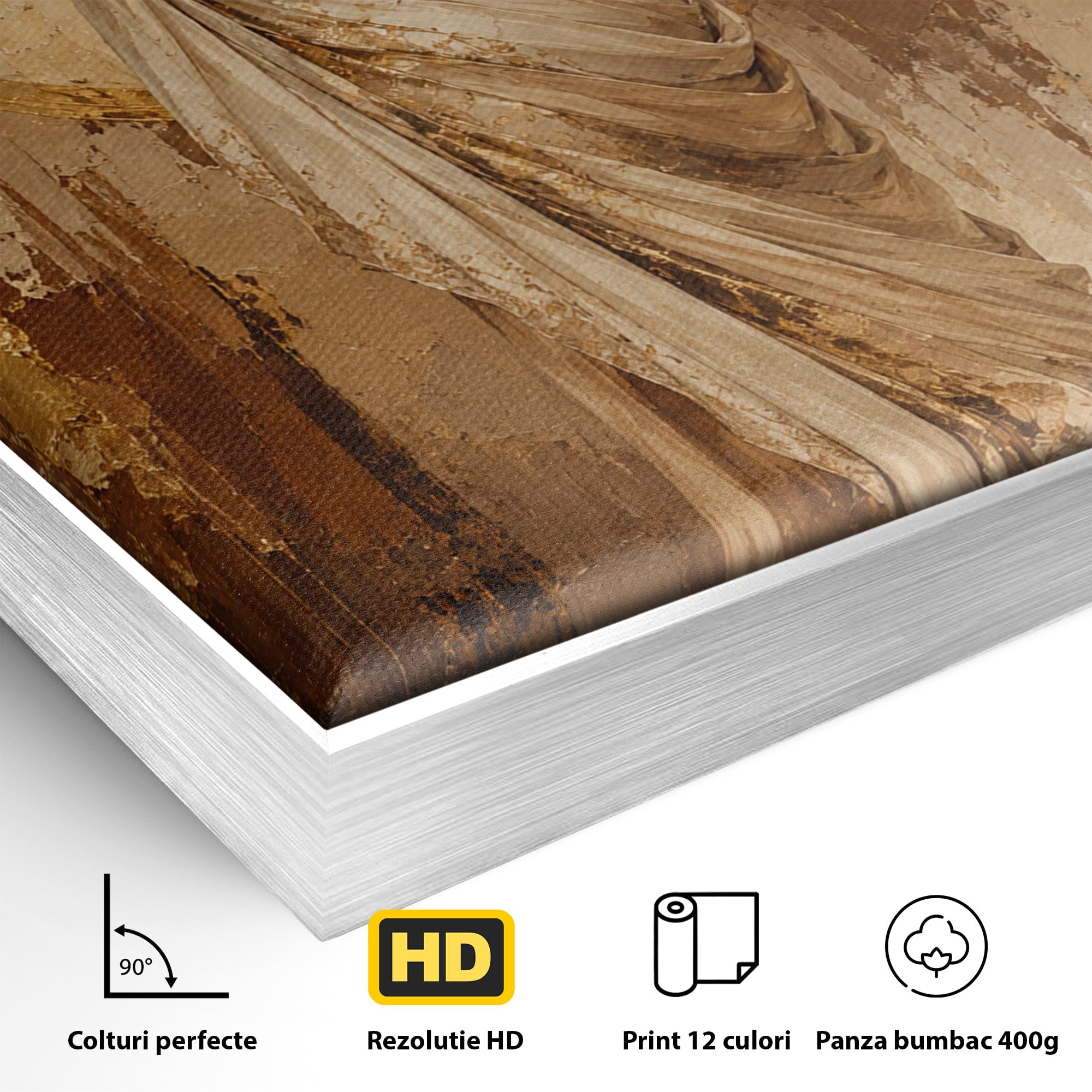 Tablou Canvas Premium LuxCanva® PI1097, Dansul Auriu, Femeie, Armonie, Eleganta, Arta, Living, Dormitor, Culori Vibrante