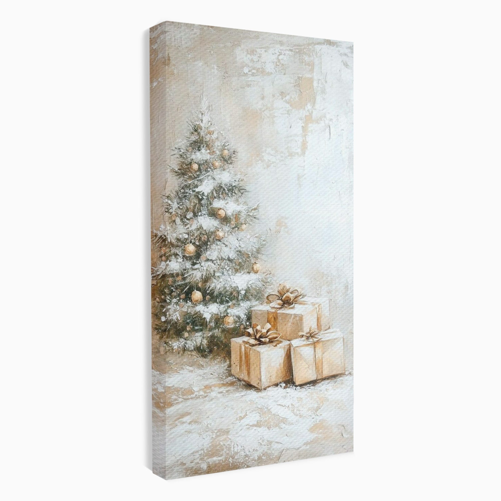 Tablou Canvas Premium LuxCanva® PI1101, Brad Si Cadouri De Craciun, Emotie, Cadouri, Brad, Iarna, Living, Culori Vibrante