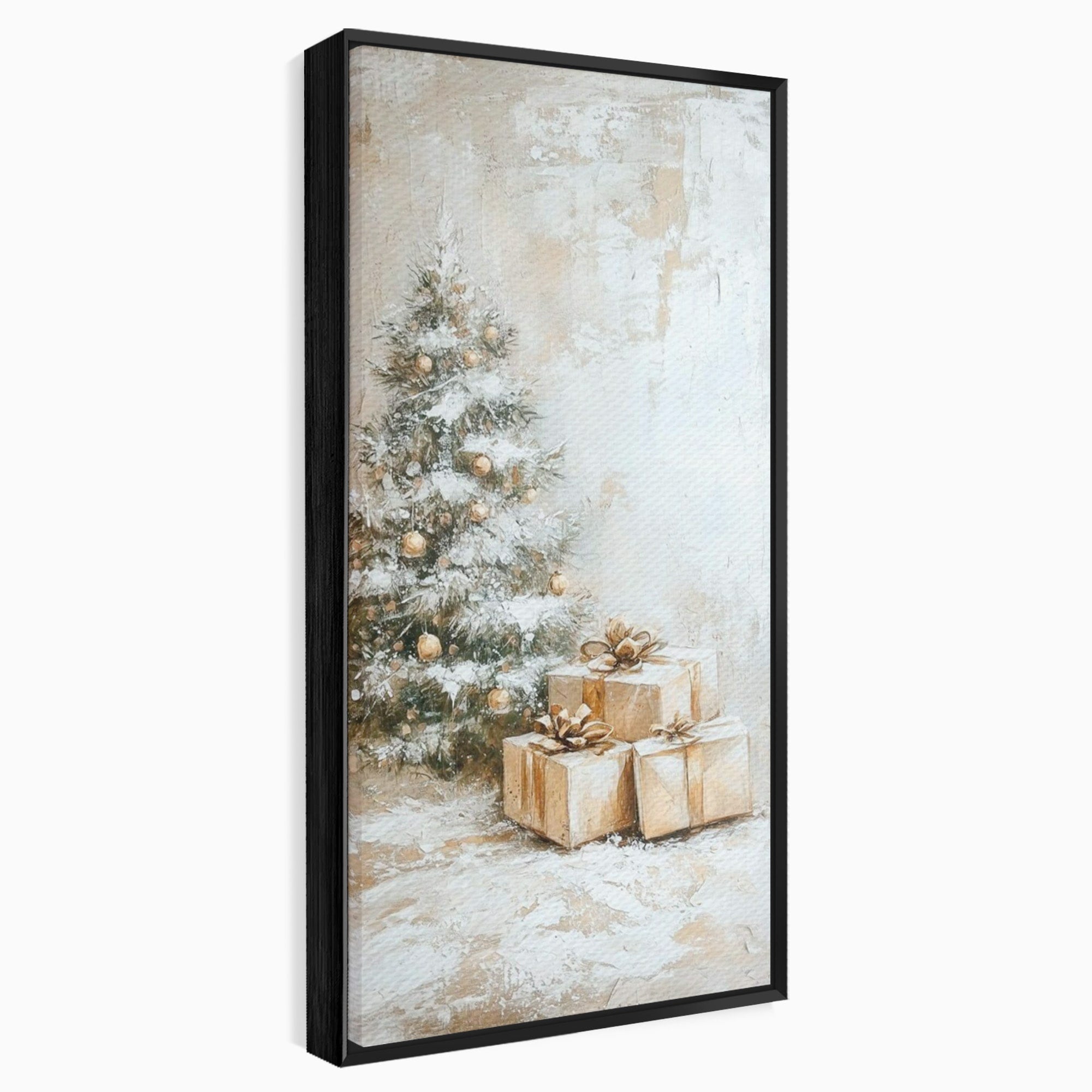 Tablou Canvas Premium LuxCanva® PI1101, Brad Si Cadouri De Craciun, Emotie, Cadouri, Brad, Iarna, Living, Culori Vibrante