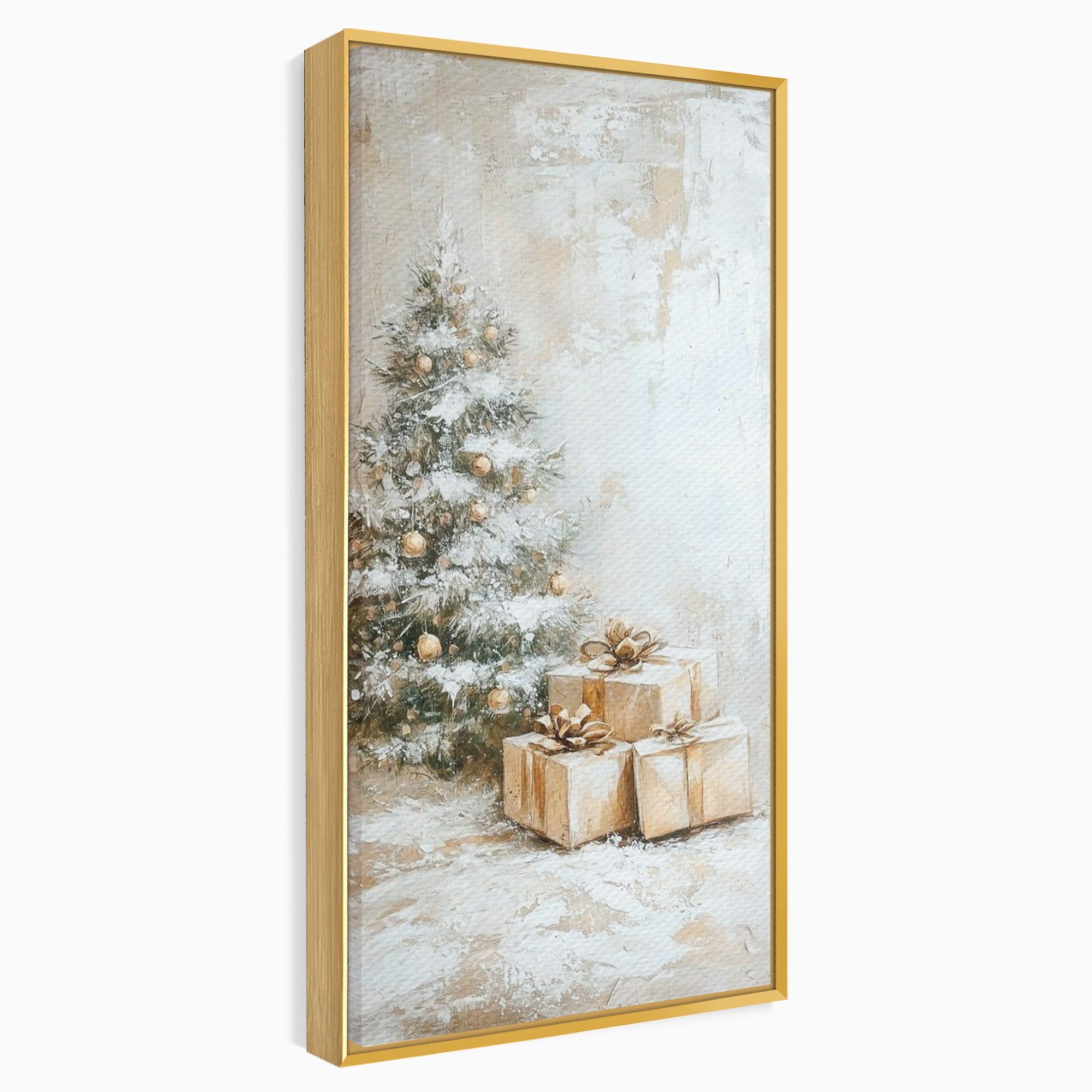 Tablou Canvas Premium LuxCanva® PI1101, Brad Si Cadouri De Craciun, Emotie, Cadouri, Brad, Iarna, Living, Culori Vibrante