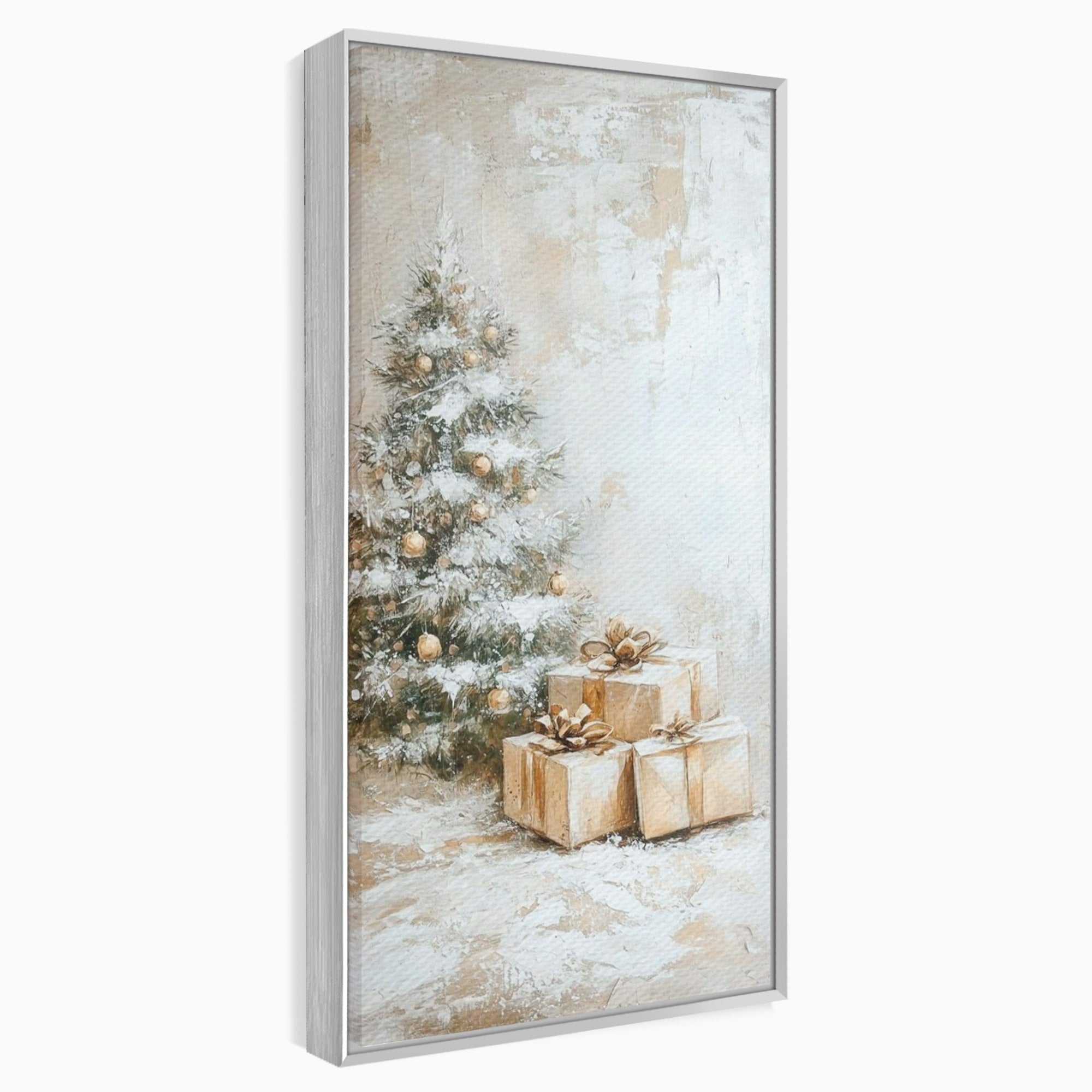 Tablou Canvas Premium LuxCanva® PI1101, Brad Si Cadouri De Craciun, Emotie, Cadouri, Brad, Iarna, Living, Culori Vibrante