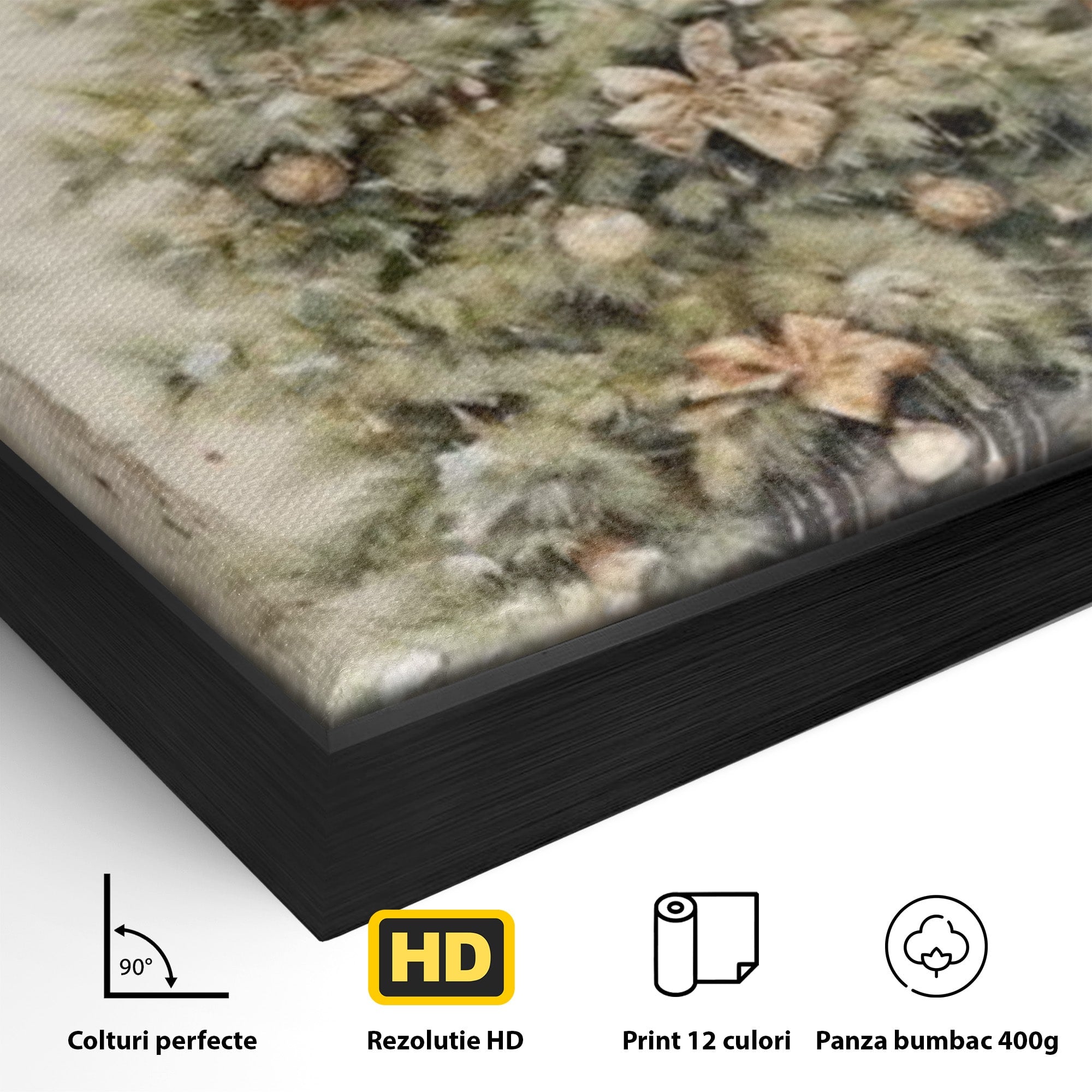 Tablou Canvas Premium LuxCanva® PI1102,Daruri Sub Brad, Copilarie, Craciun, Cadouri, Sarbatori, Living, Culori Vibrante