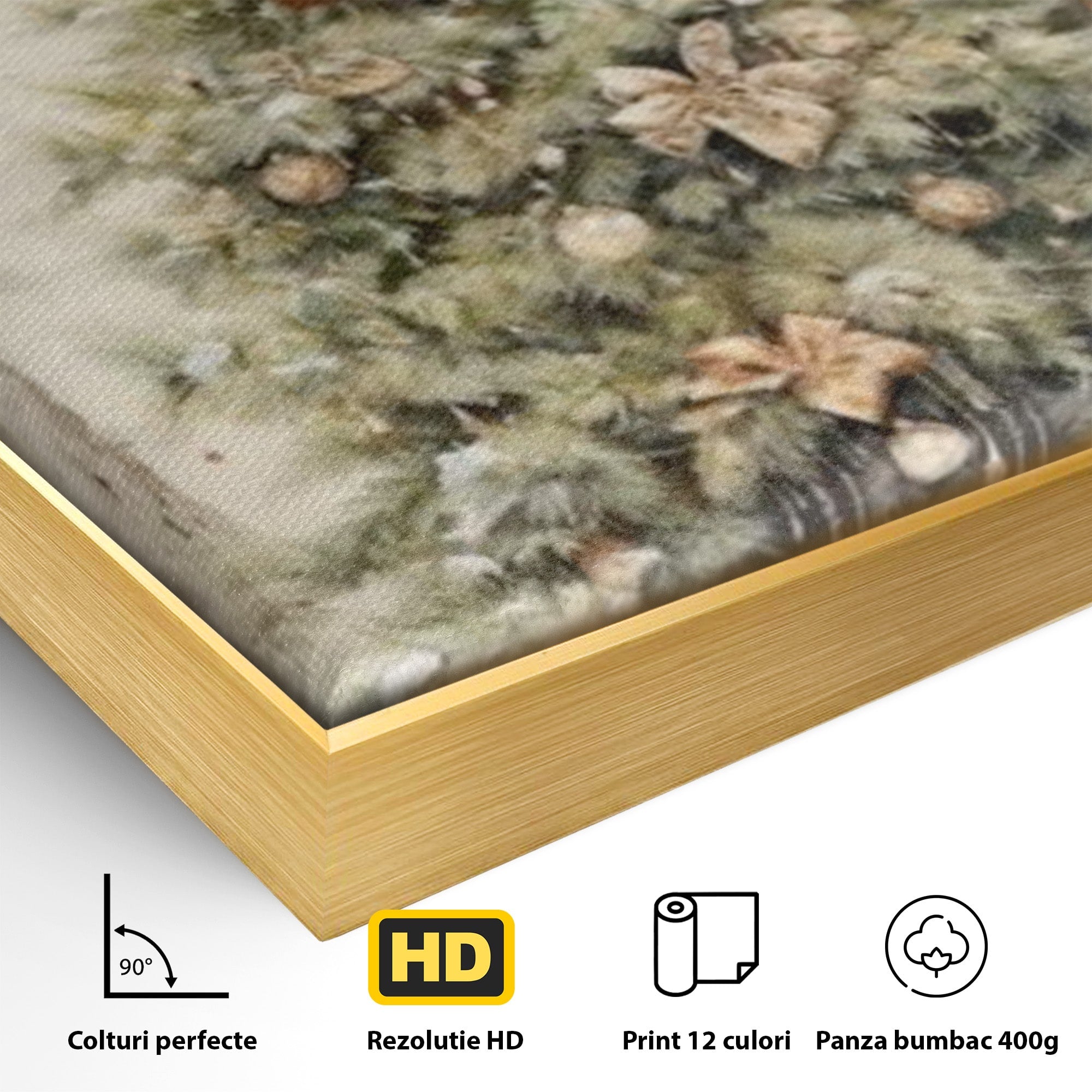 Tablou Canvas Premium LuxCanva® PI1102,Daruri Sub Brad, Copilarie, Craciun, Cadouri, Sarbatori, Living, Culori Vibrante