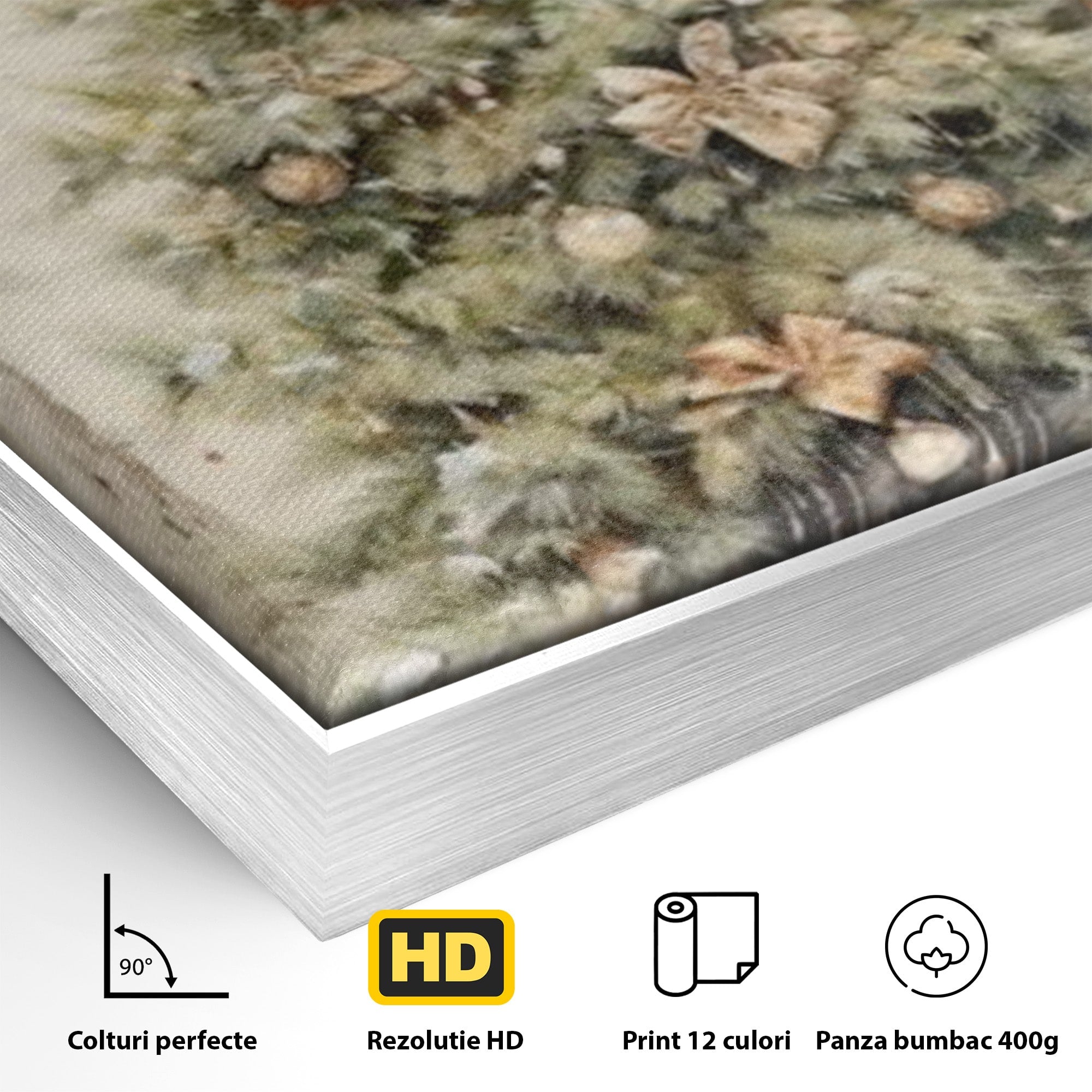 Tablou Canvas Premium LuxCanva® PI1102,Daruri Sub Brad, Copilarie, Craciun, Cadouri, Sarbatori, Living, Culori Vibrante