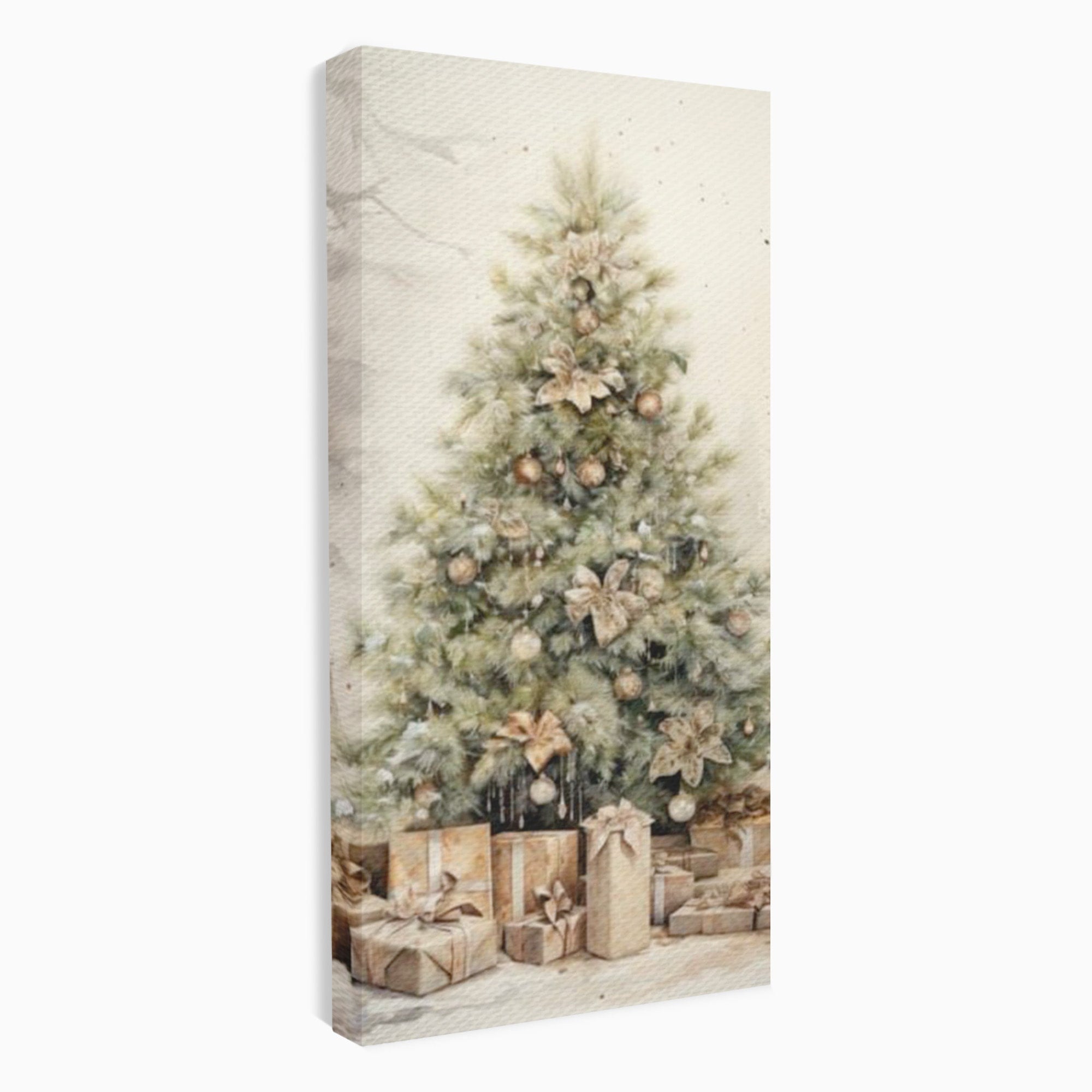 Tablou Canvas Premium LuxCanva® PI1102,Daruri Sub Brad, Copilarie, Craciun, Cadouri, Sarbatori, Living, Culori Vibrante