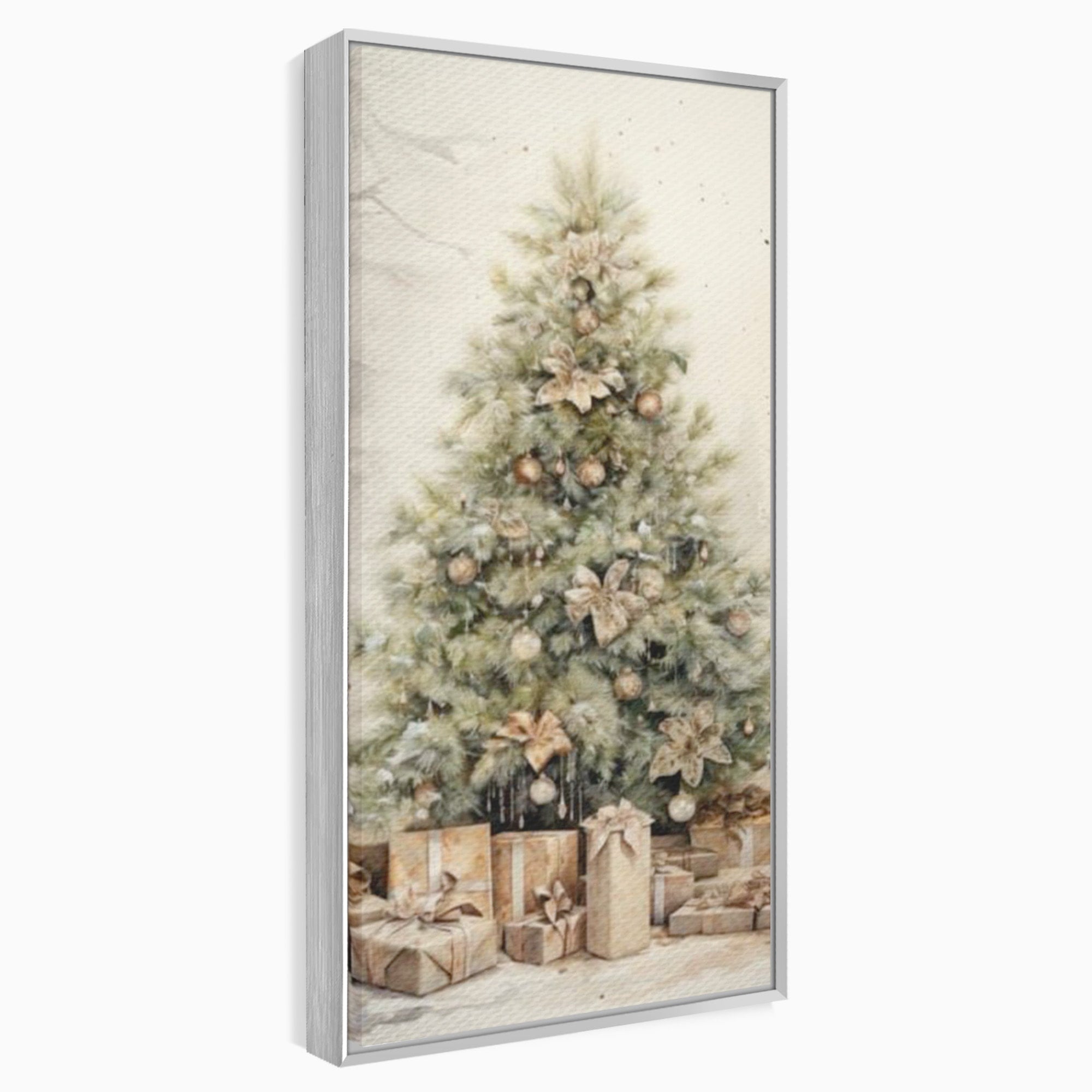 Tablou Canvas Premium LuxCanva® PI1102,Daruri Sub Brad, Copilarie, Craciun, Cadouri, Sarbatori, Living, Culori Vibrante