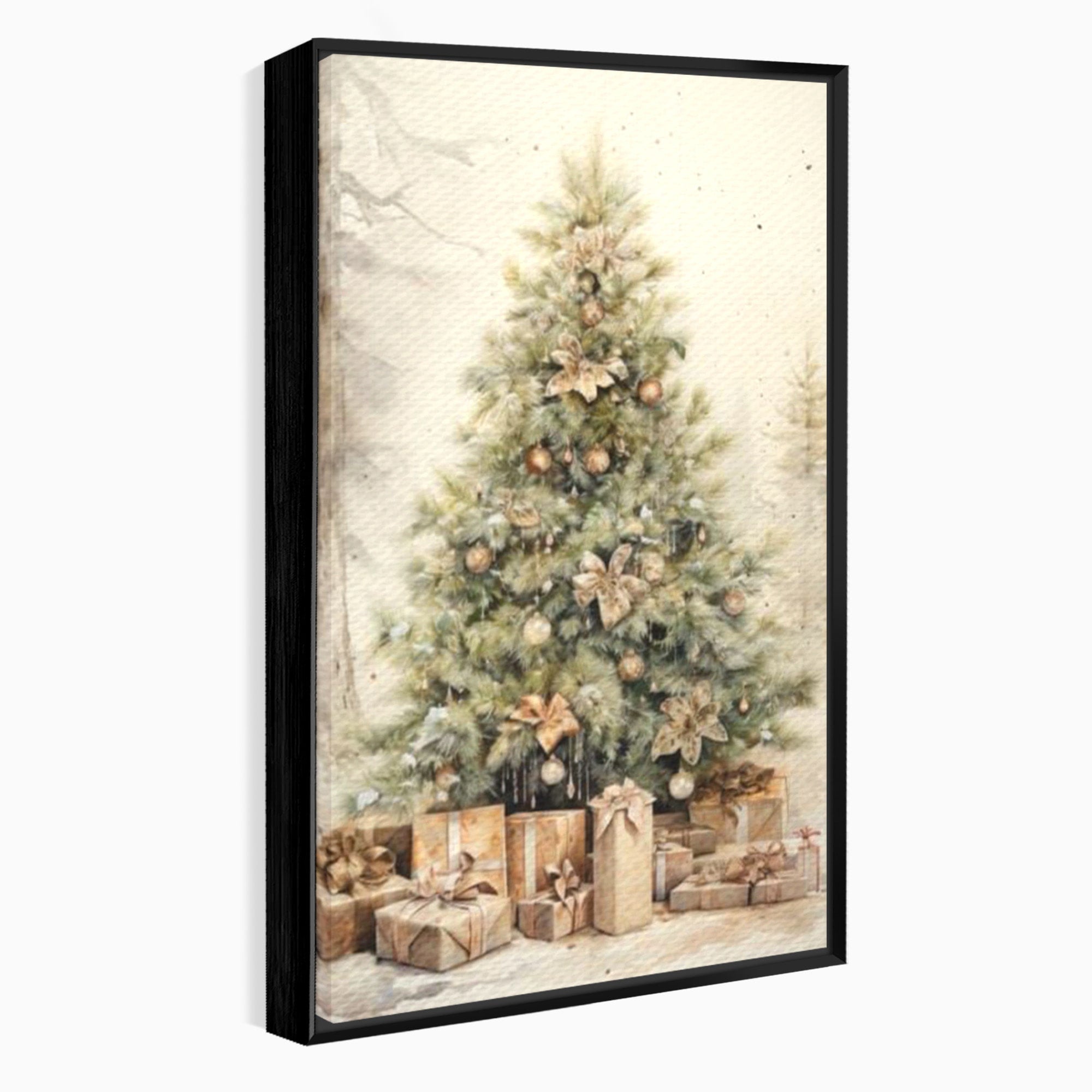 Tablou Canvas Premium LuxCanva® PI1102,Daruri Sub Brad, Copilarie, Craciun, Cadouri, Sarbatori, Living, Culori Vibrante