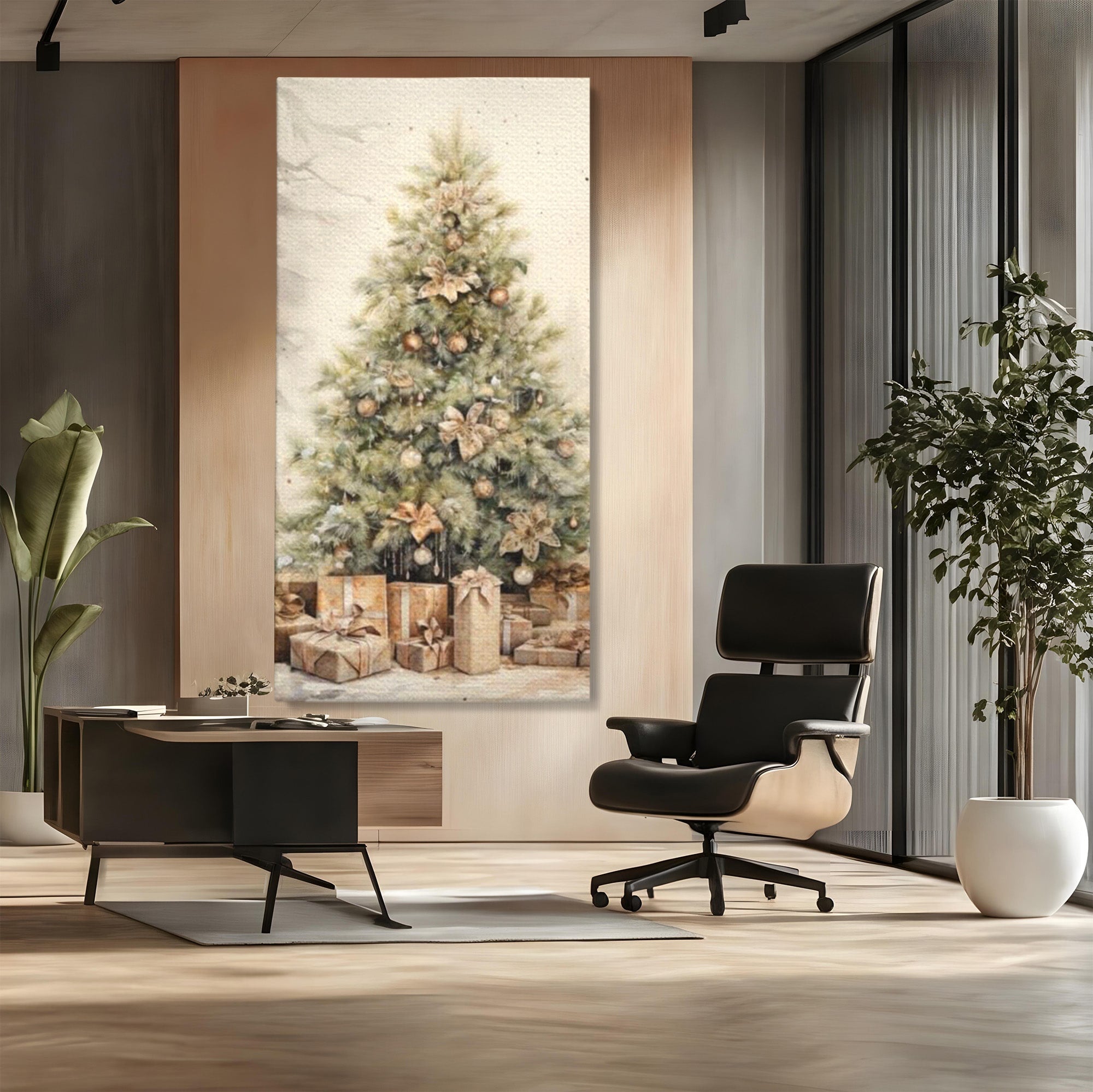 Tablou Canvas Premium LuxCanva® PI1102,Daruri Sub Brad, Copilarie, Craciun, Cadouri, Sarbatori, Living, Culori Vibrante