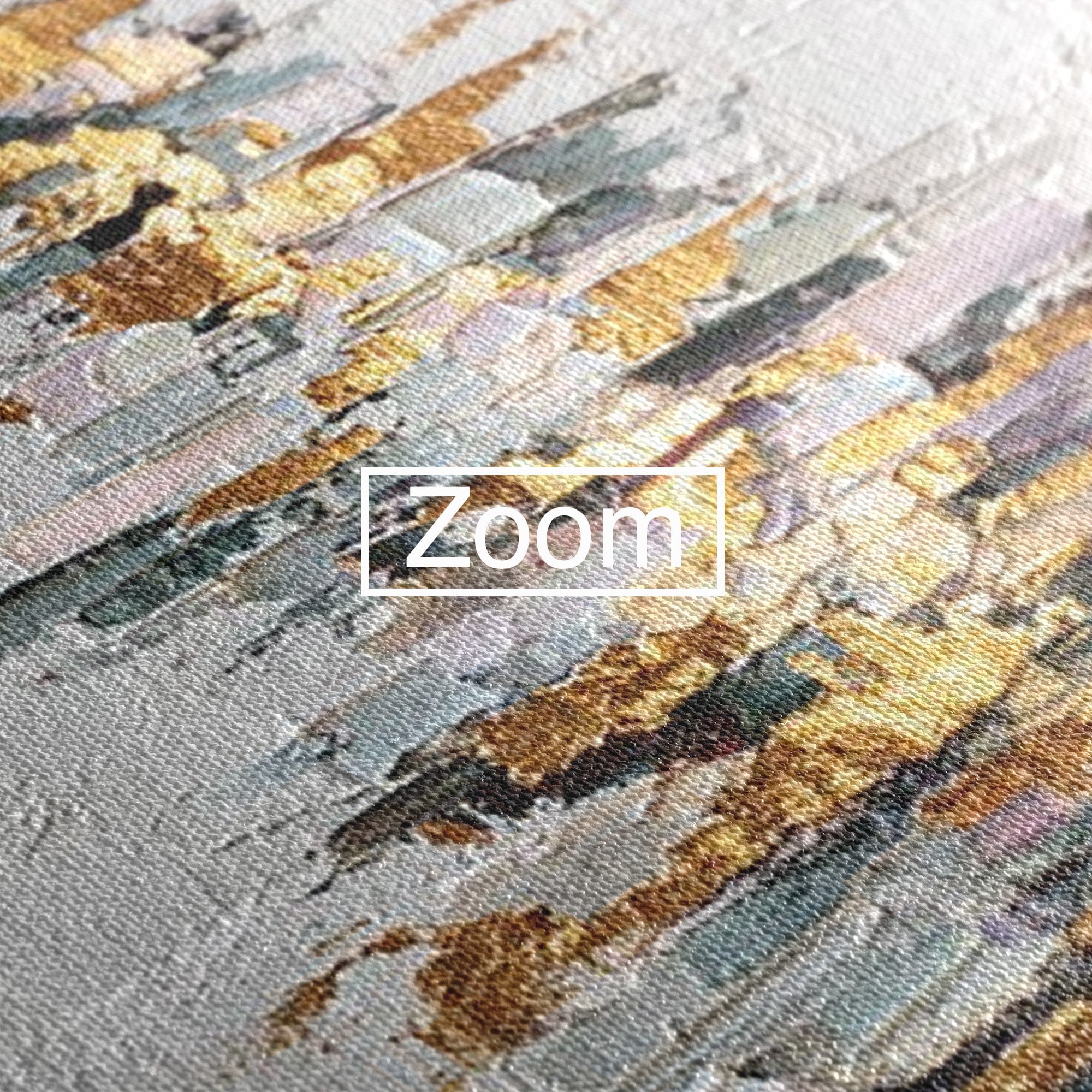 Tablou Canvas Premium LuxCanva® PI1103, Brad Abstract Aurit, Decor, Abstract, Auriu, Iarna, Living, Culori Vibrante