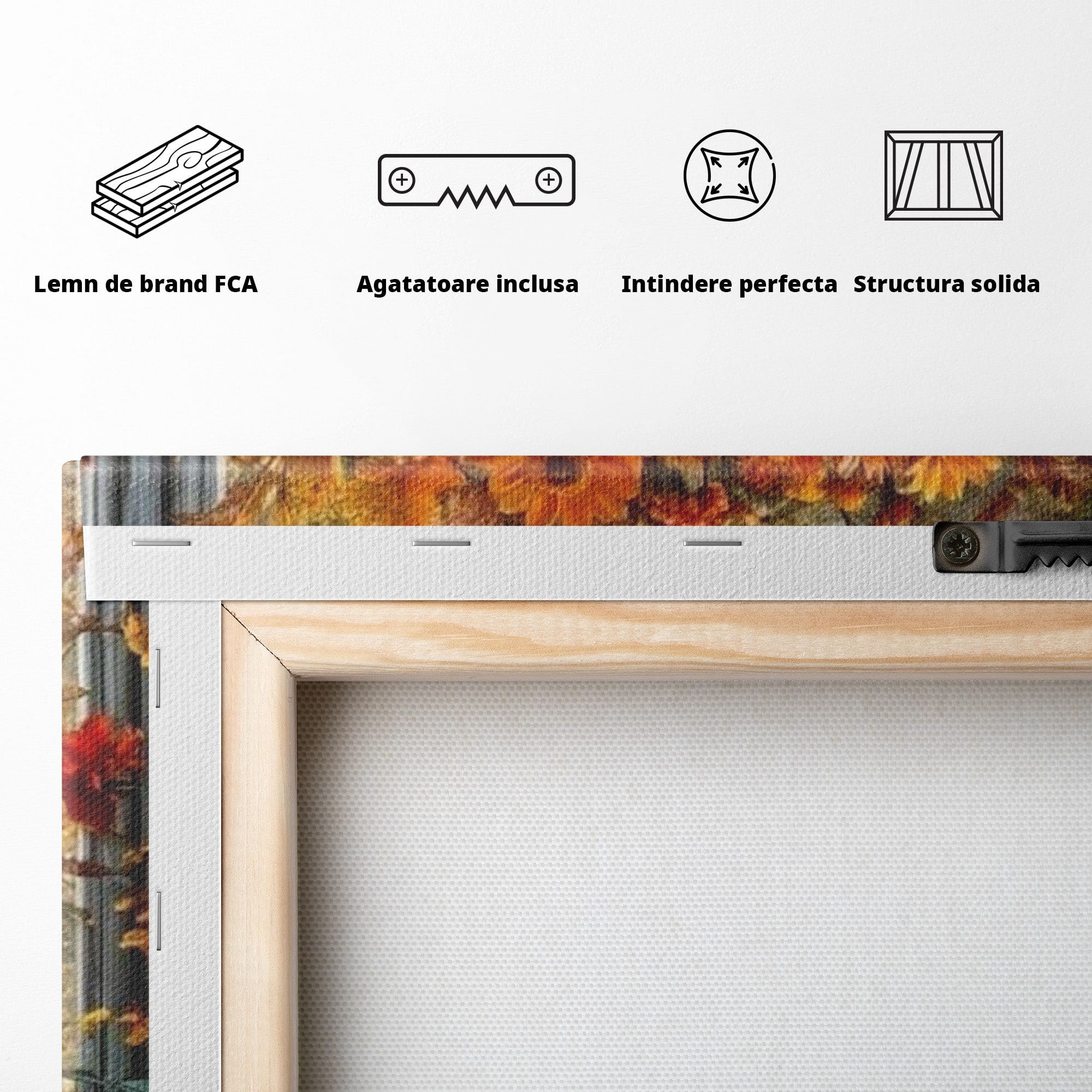 Tablou Canvas Premium LuxCanva® PI1142, Toamna Cu Dovleci, Decor, Flori, Toamna, Living, Natura, Magie, Ferestre, Culori Vibrante