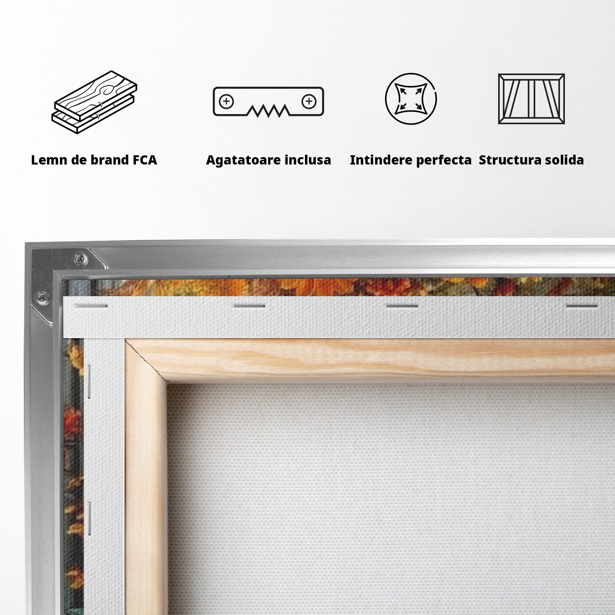 Tablou Canvas Premium LuxCanva® PI1142, Toamna Cu Dovleci, Decor, Flori, Toamna, Living, Natura, Magie, Ferestre, Culori Vibrante