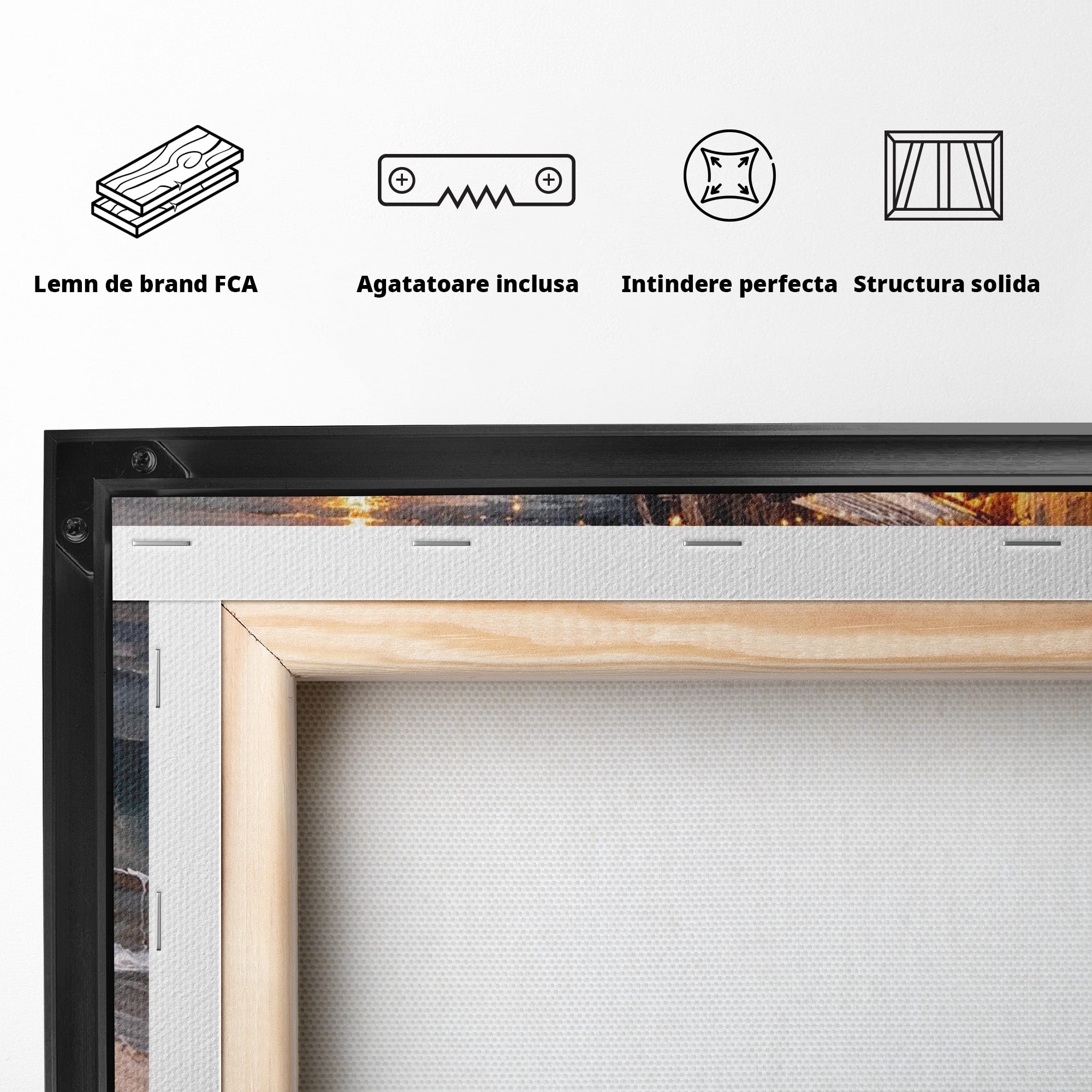 Tablou Canvas Premium LuxCanva® PI1147, Apus Mediteranean, Seara, Mare, Peisaj, Mediterranean, Living, Culori Vibrante
