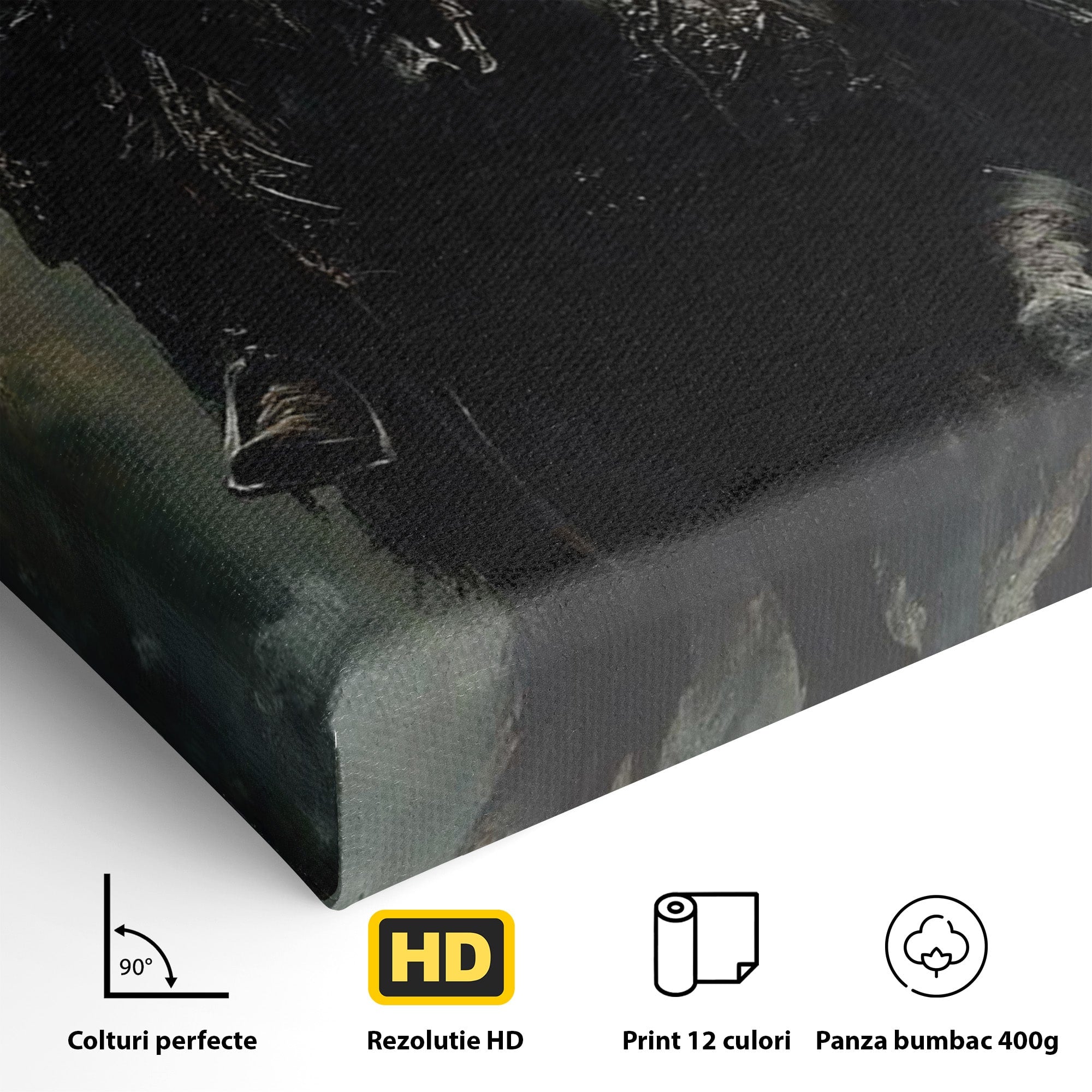Tablou Canvas Premium LuxCanva® PI1152, Calaretul Misterios, Cavaler, Cal, Fantezie, Mister, Aventura, Living, Culori Vibrante