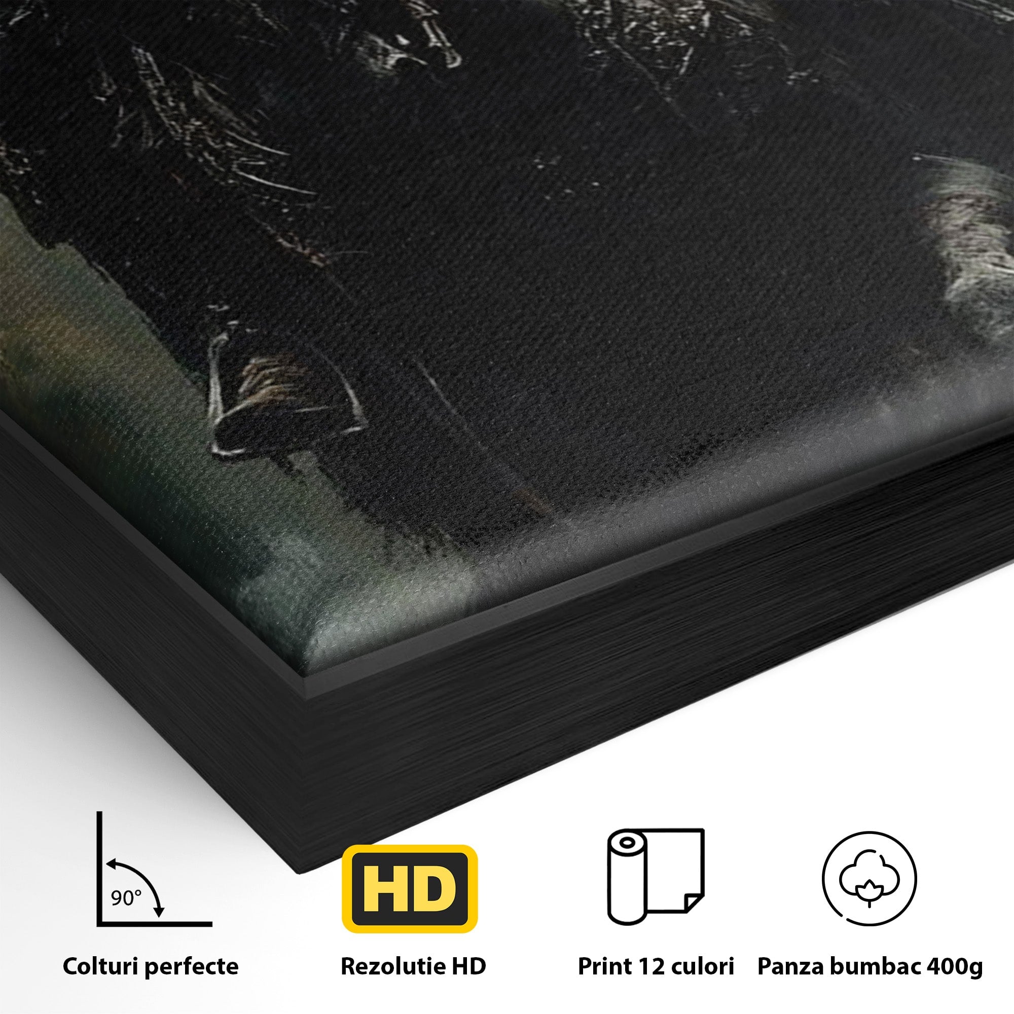 Tablou Canvas Premium LuxCanva® PI1152, Calaretul Misterios, Cavaler, Cal, Fantezie, Mister, Aventura, Living, Culori Vibrante