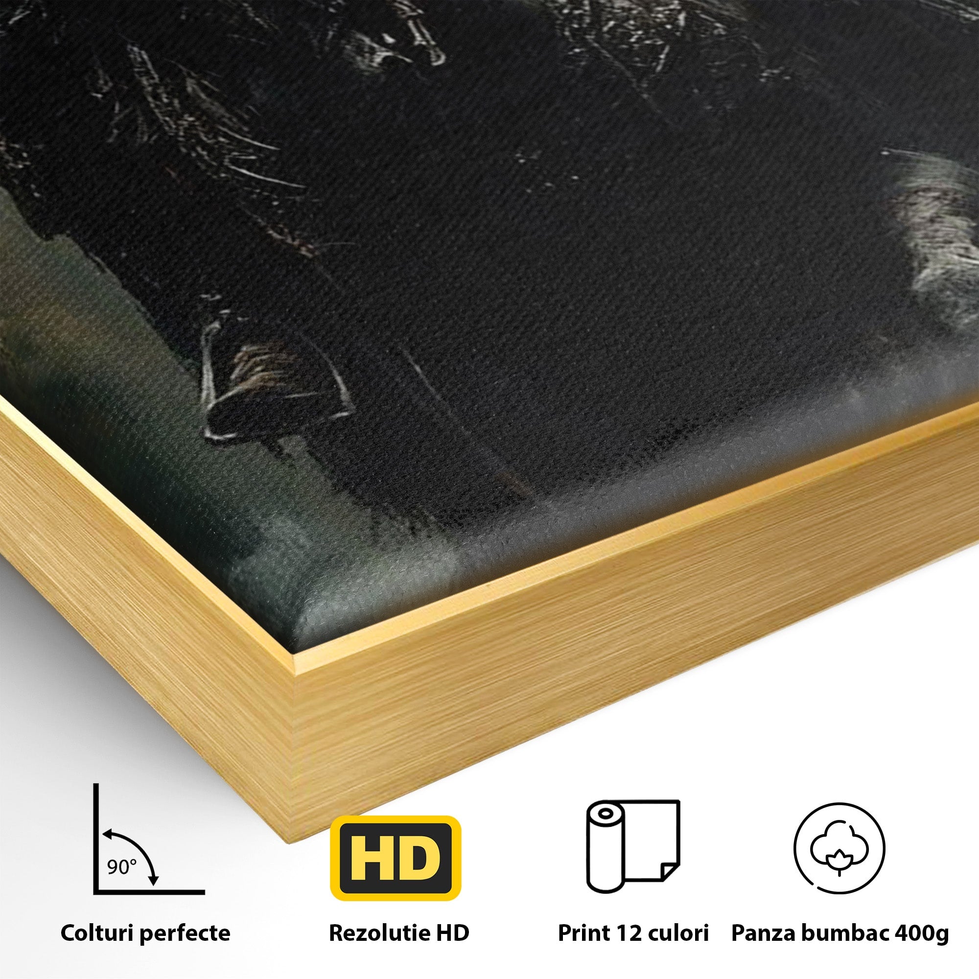 Tablou Canvas Premium LuxCanva® PI1152, Calaretul Misterios, Cavaler, Cal, Fantezie, Mister, Aventura, Living, Culori Vibrante