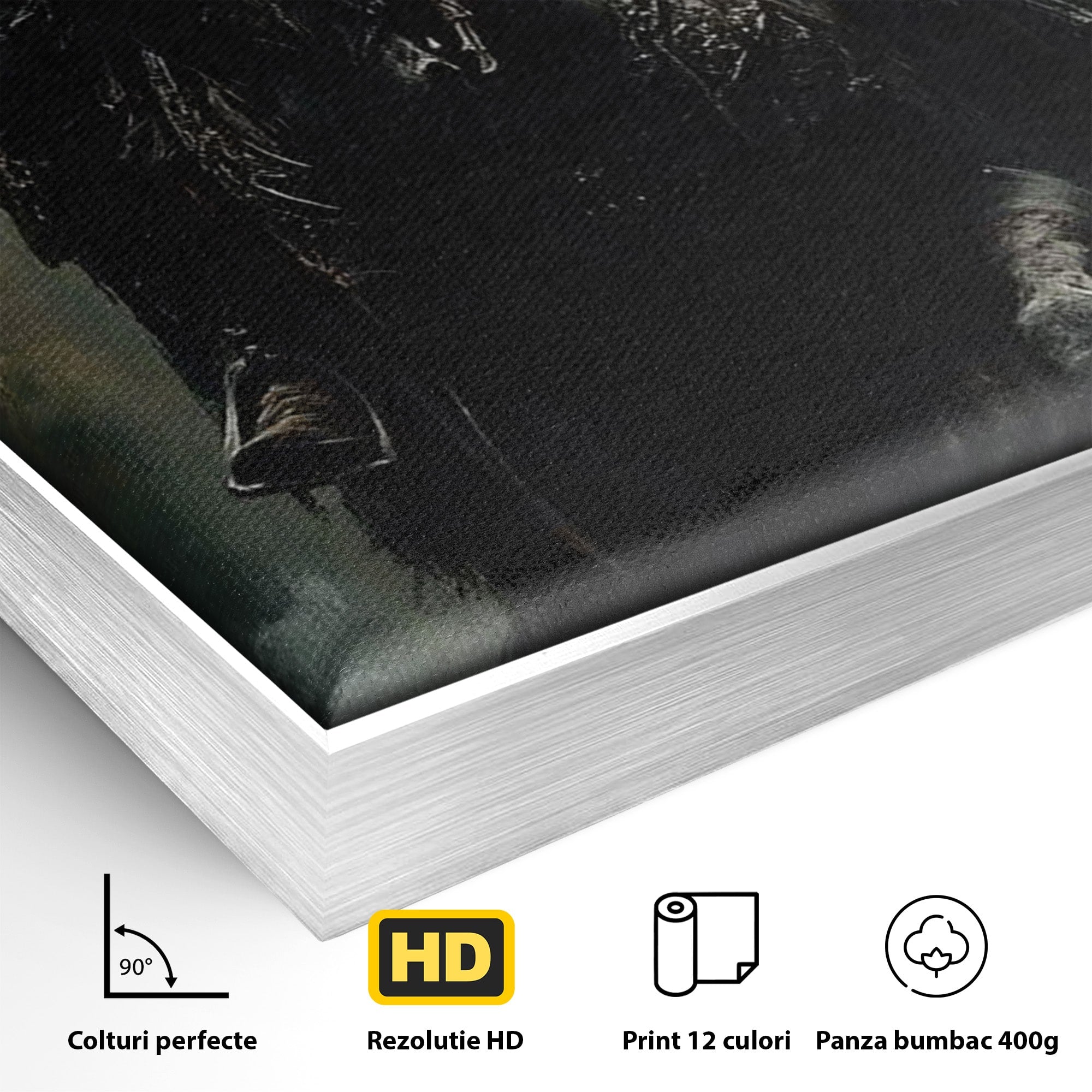 Tablou Canvas Premium LuxCanva® PI1152, Calaretul Misterios, Cavaler, Cal, Fantezie, Mister, Aventura, Living, Culori Vibrante
