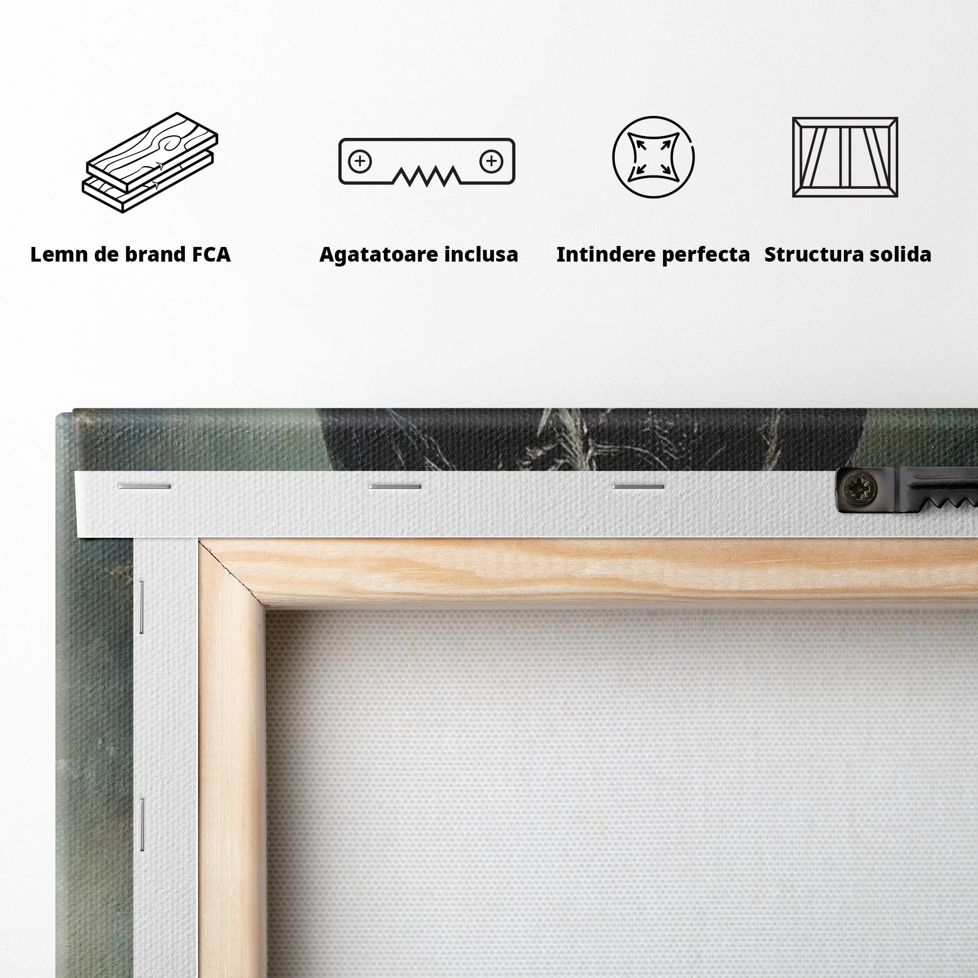 Tablou Canvas Premium LuxCanva® PI1152, Calaretul Misterios, Cavaler, Cal, Fantezie, Mister, Aventura, Living, Culori Vibrante